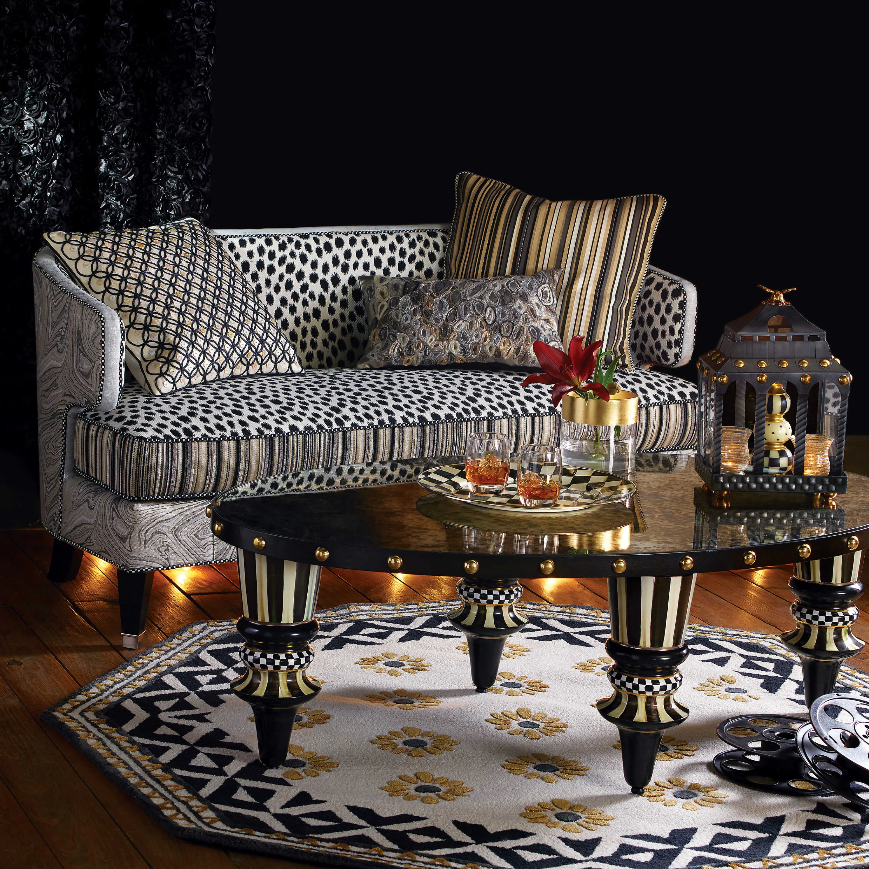 Crazy Daisy Rug - 5'6" Octagon