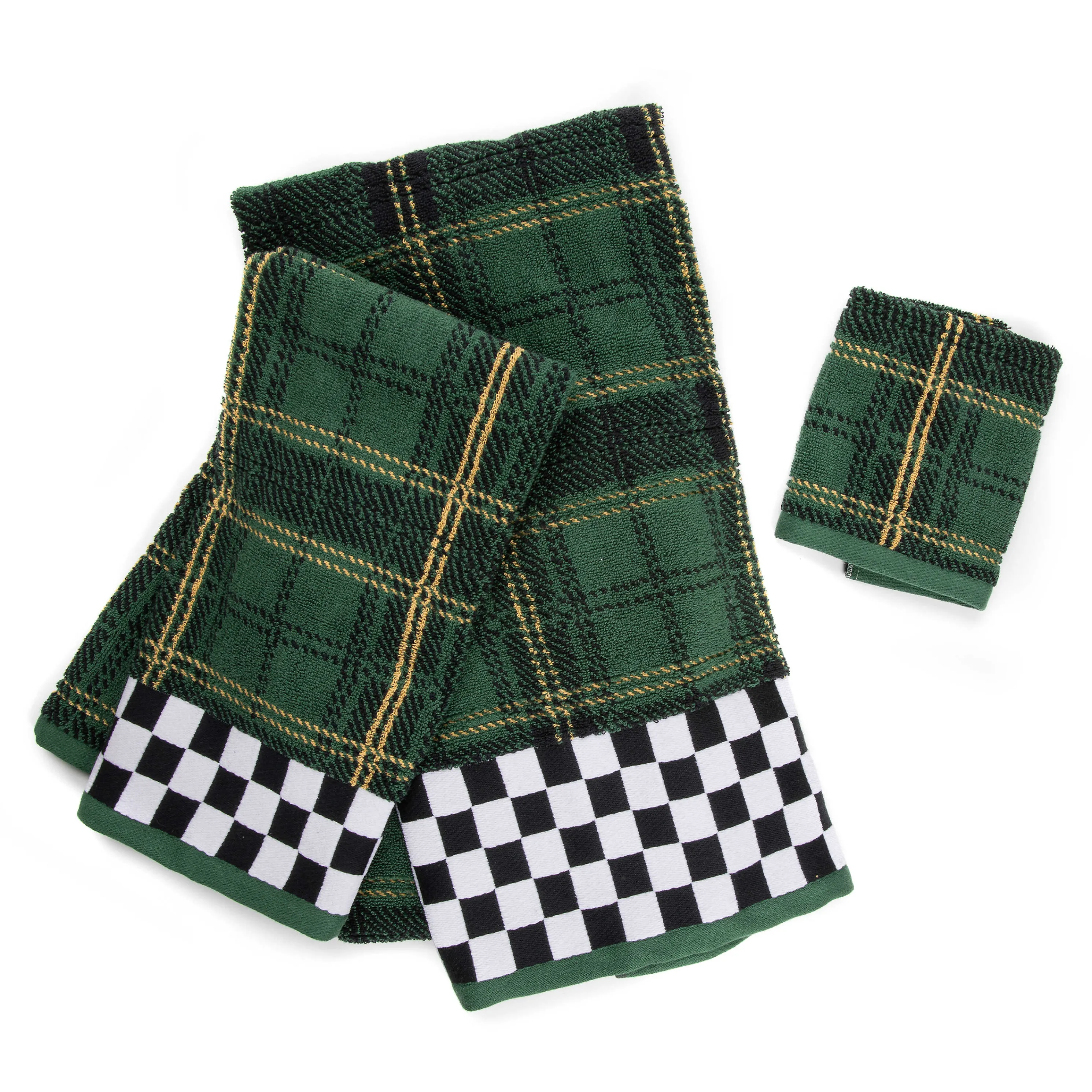Evergreen Plaid Bath Towel