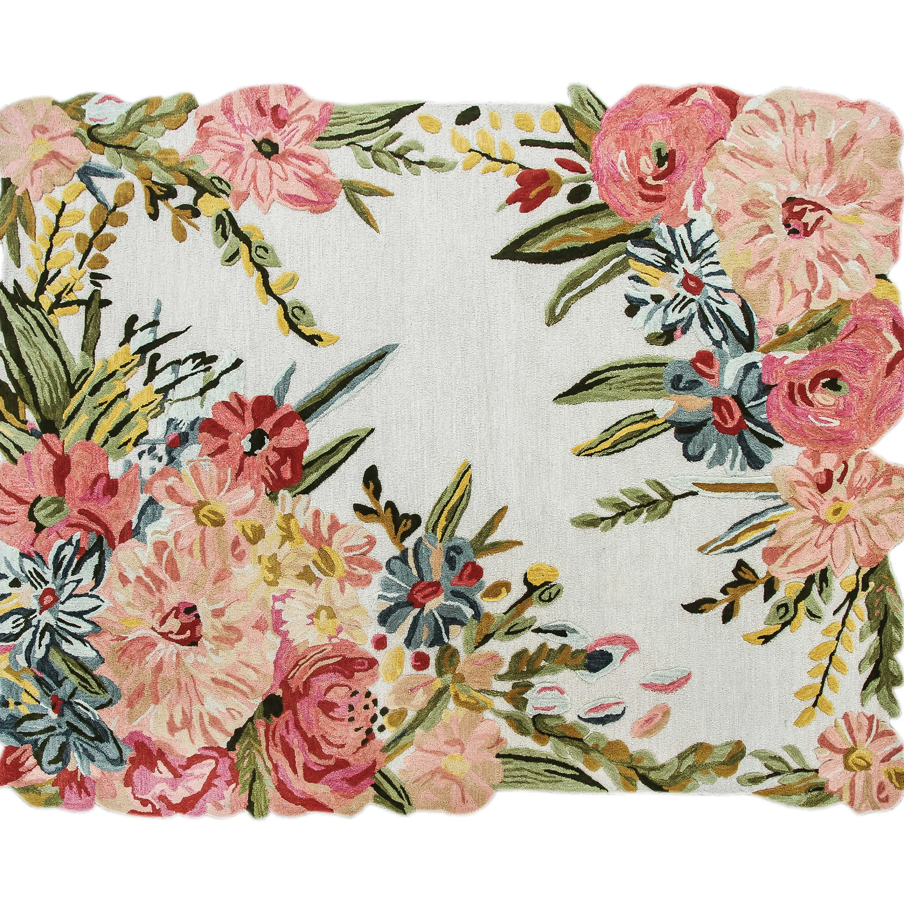 Flower Garden Rug - 8' X 10'