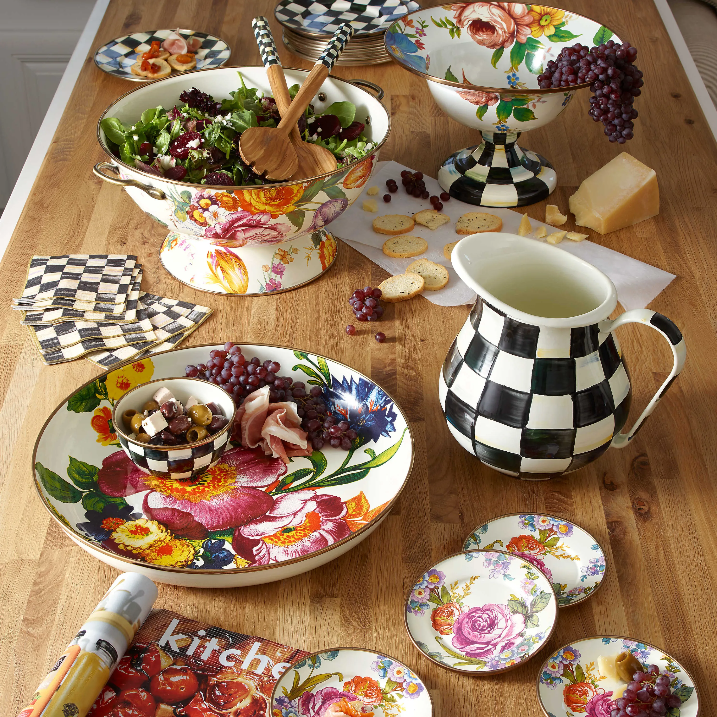 Flower Market Abundant Bowl - White