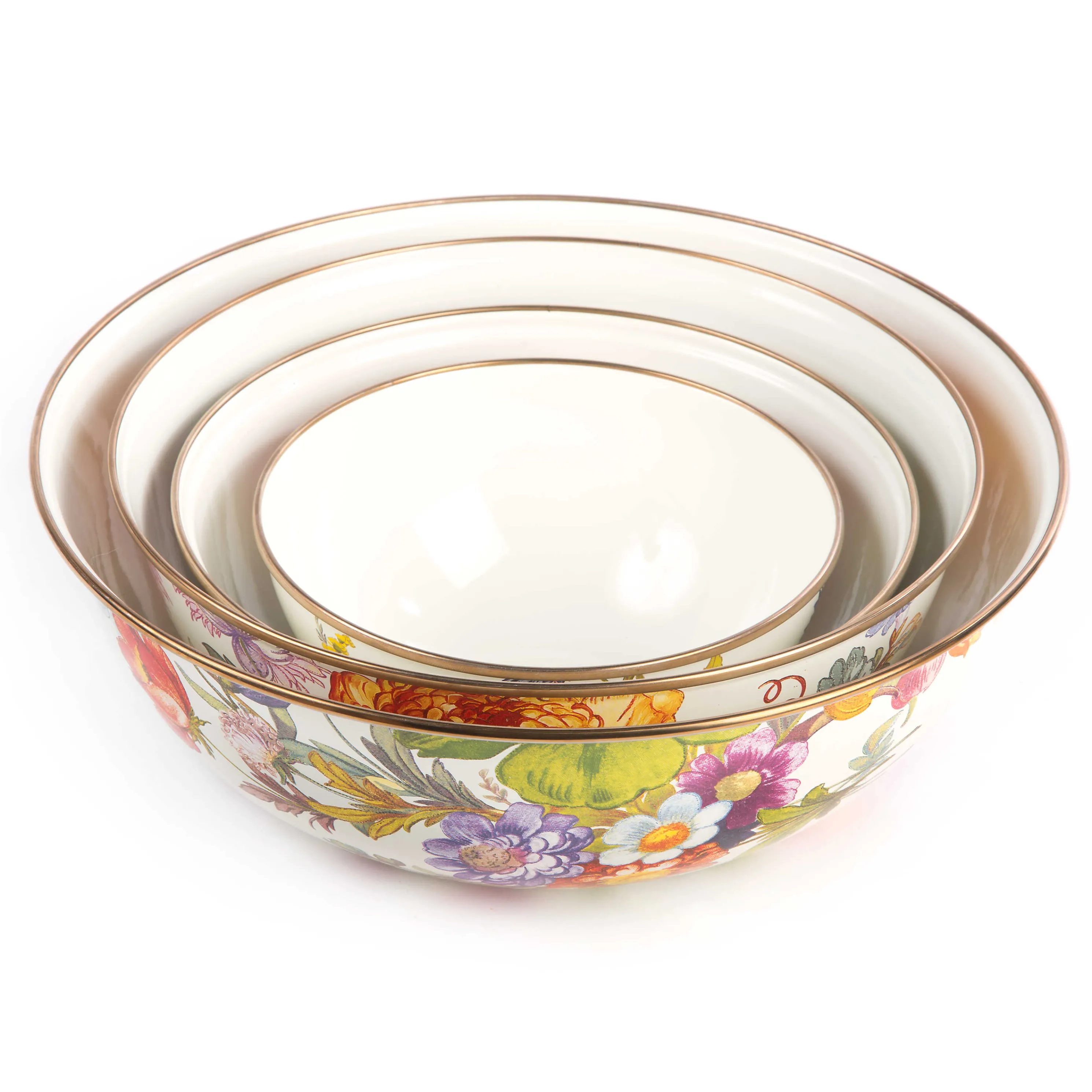 Flower Market Extra Large Everyday Bowl - White