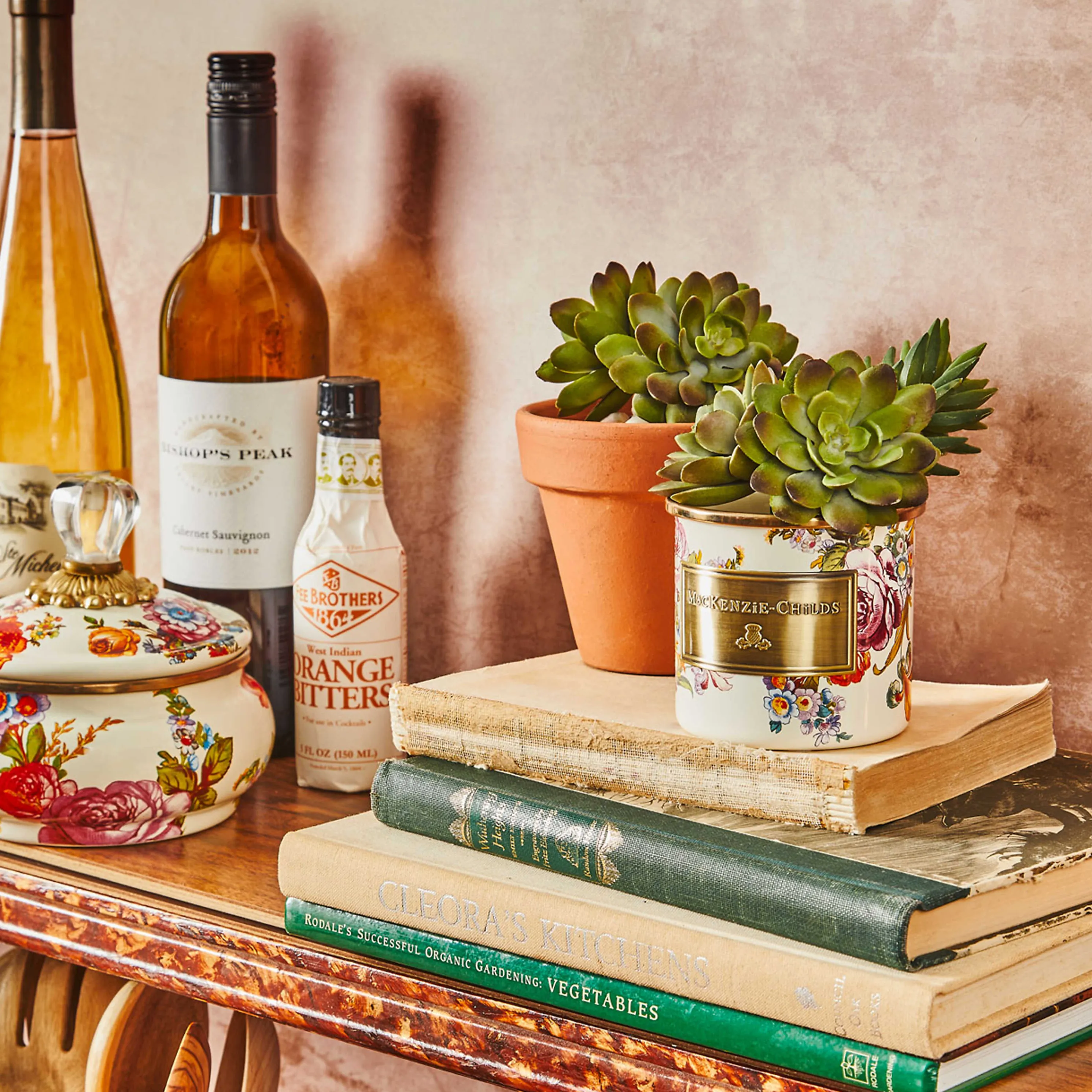 Flower Market Mini Canister - White