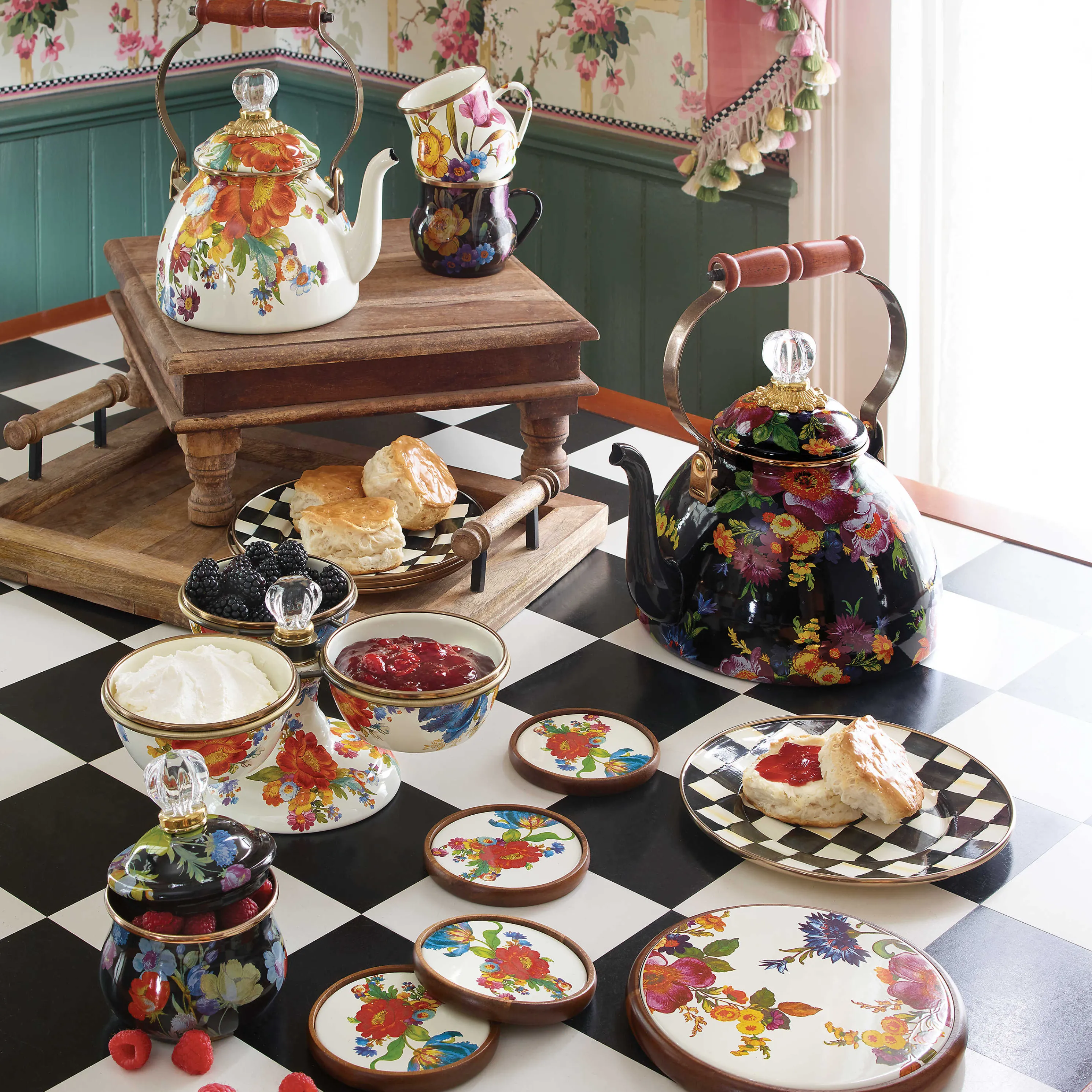 Flower Market Mug - White