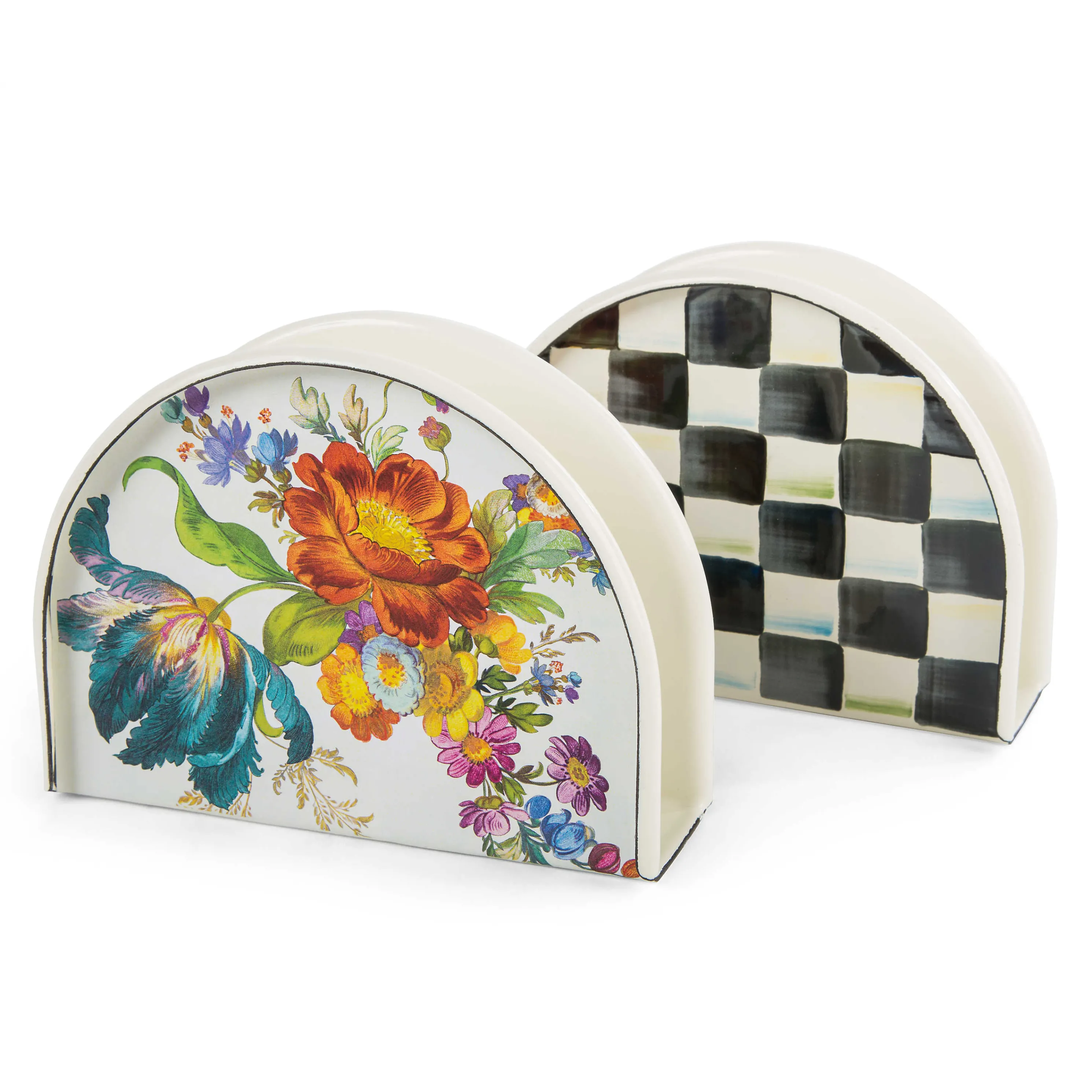 Flower Market Napkin Holder - White