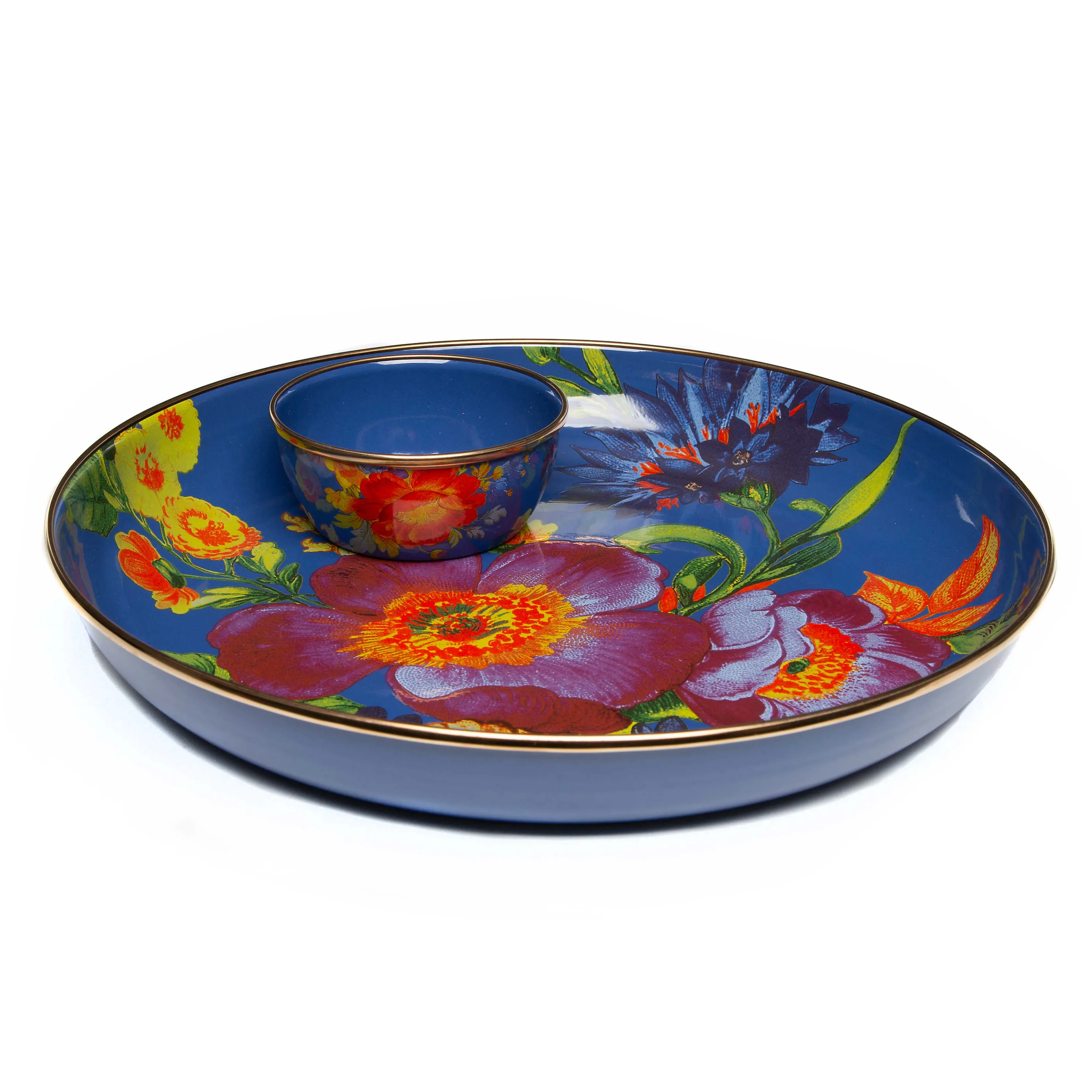 Flower Market Pinch Bowl - Lapis