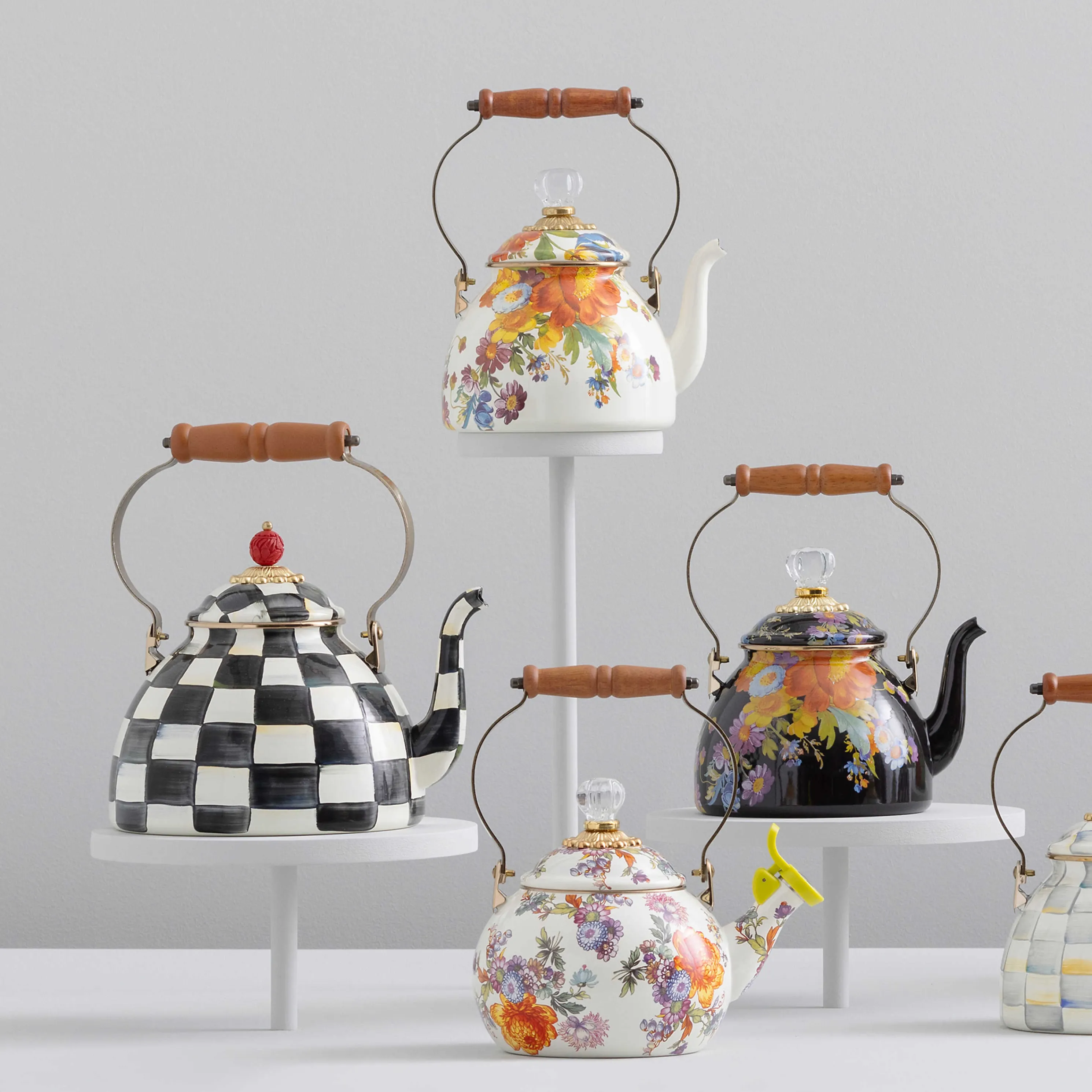 Flower Market Whistling Tea Kettle