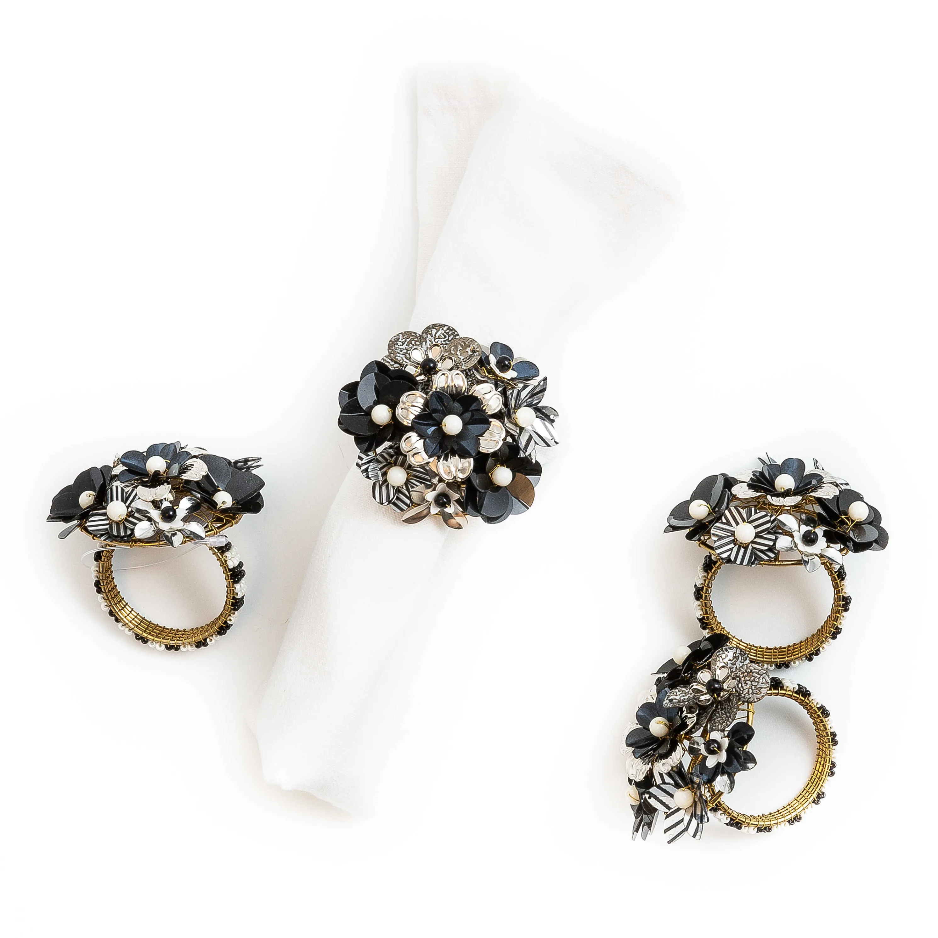 Marquee Napkin Rings - Set Of 4