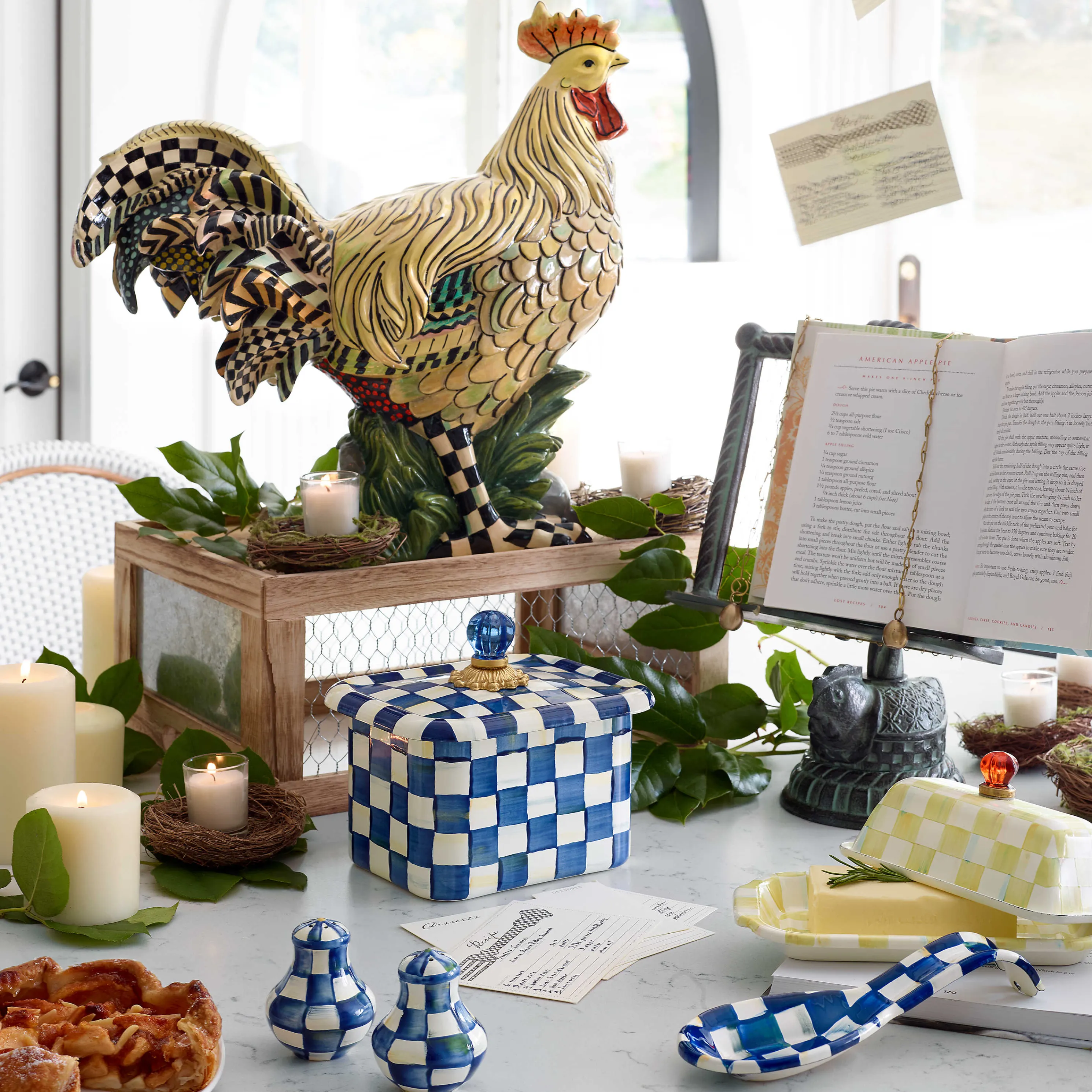 Nesting Chicken Cookbook Stand