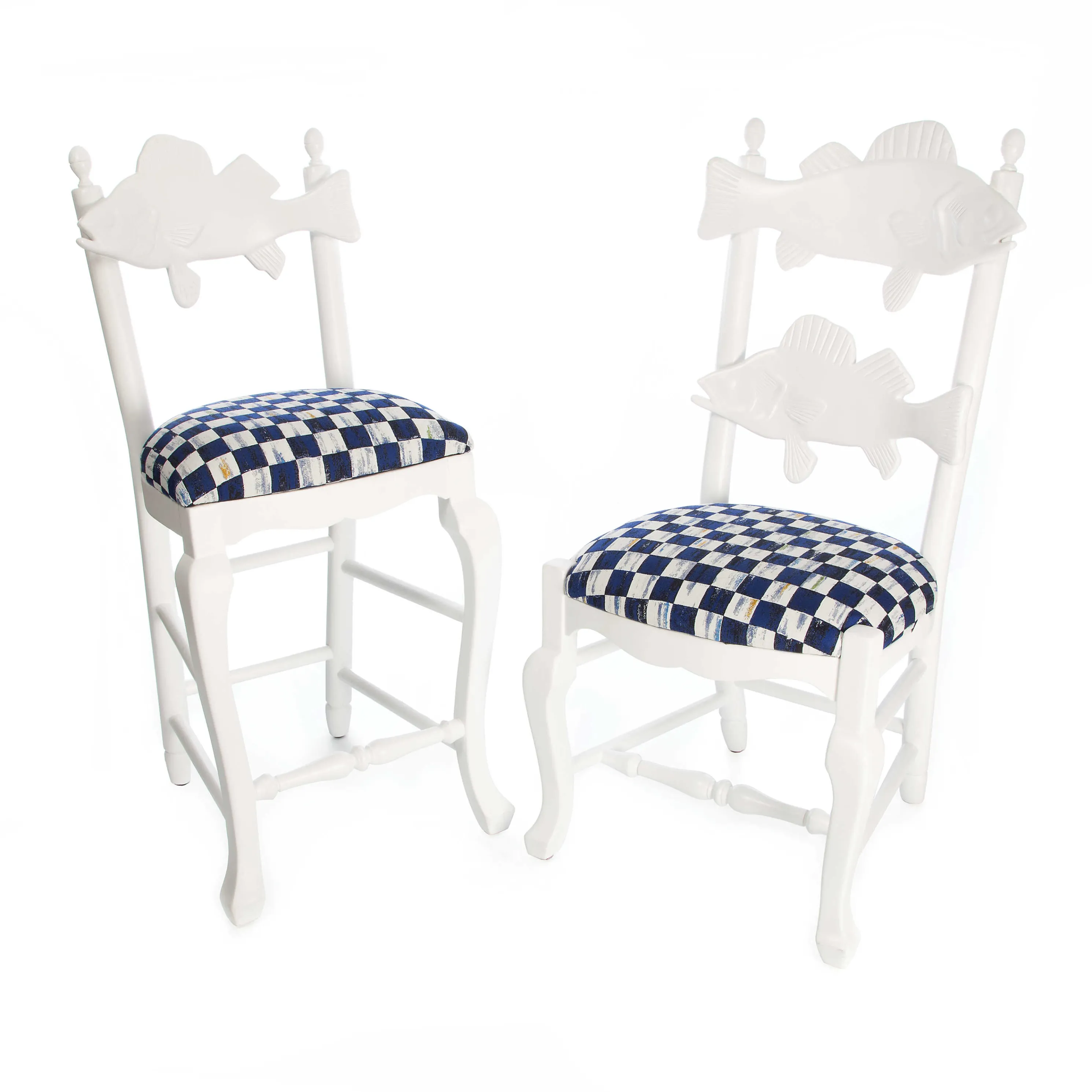 Outdoor Fish Chair - Royal Check