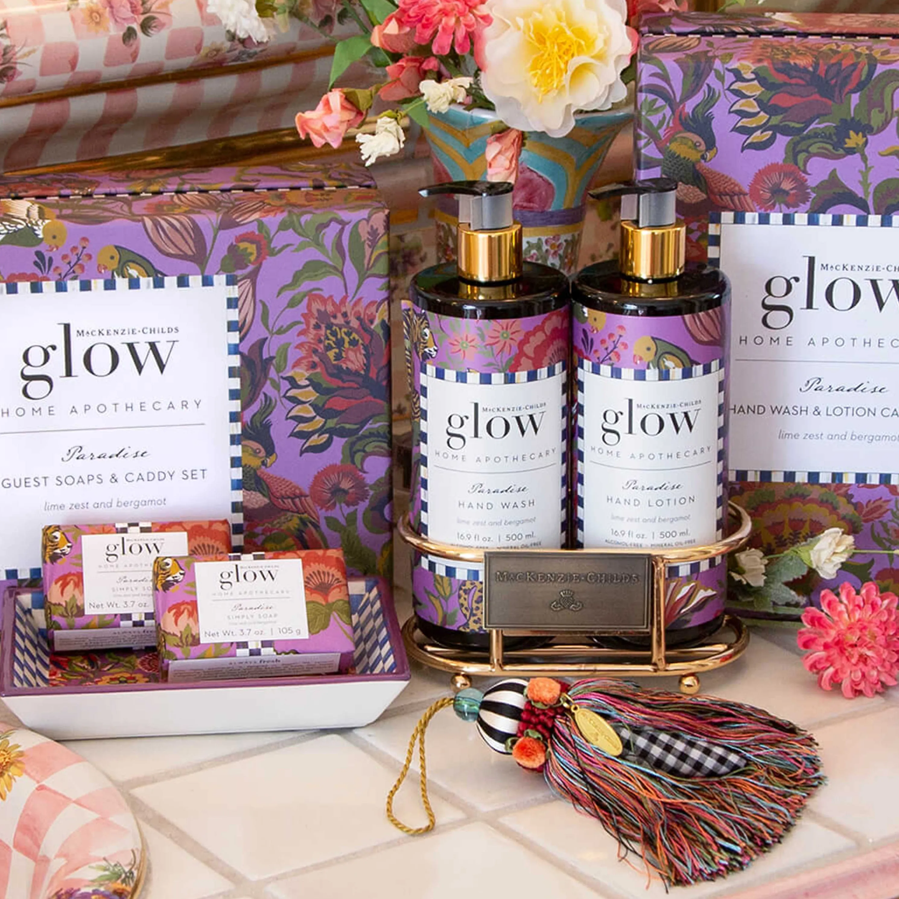 Paradise Soap & Lotion Caddy Set