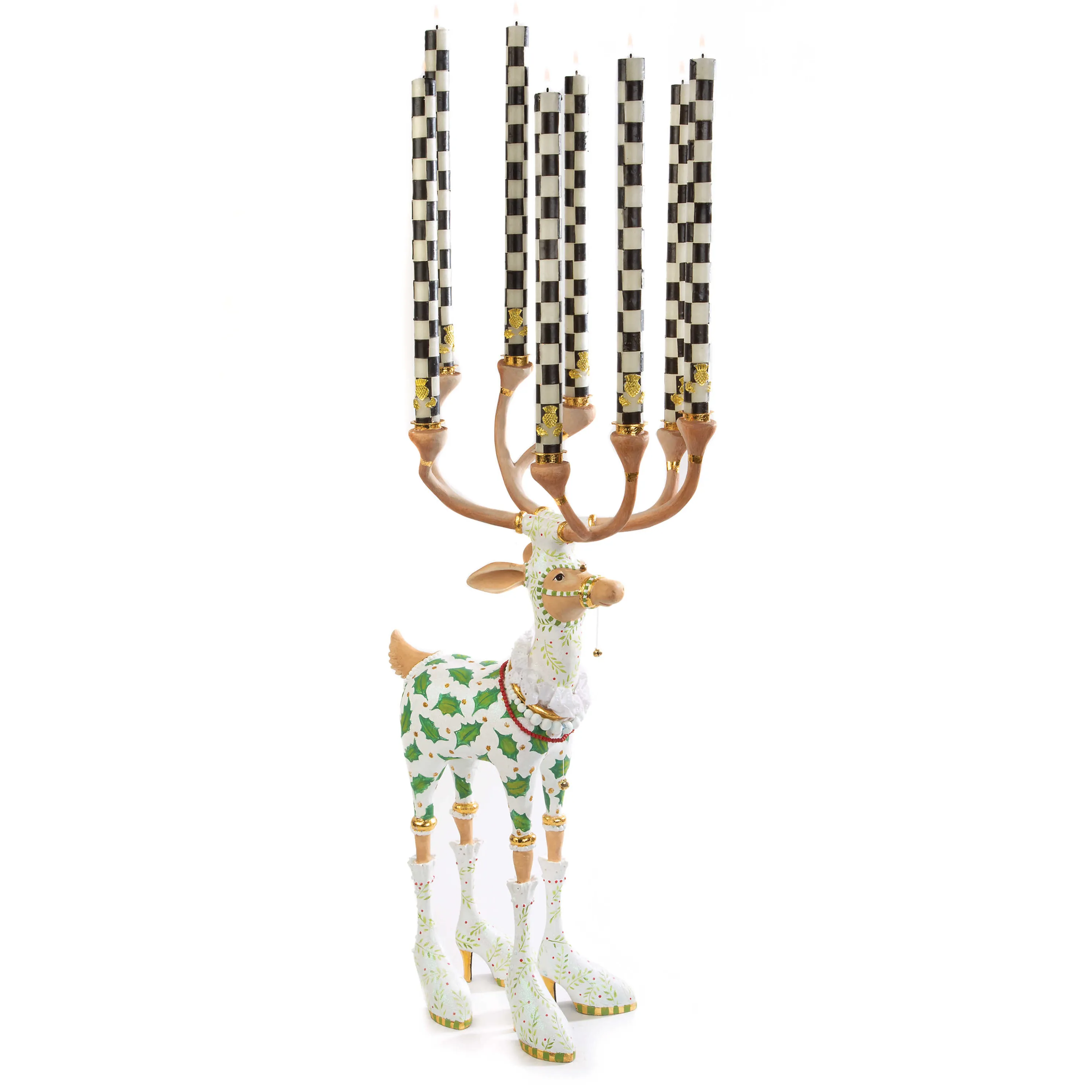 Patience Brewster Dash Away Vixen Reindeer Candelabra