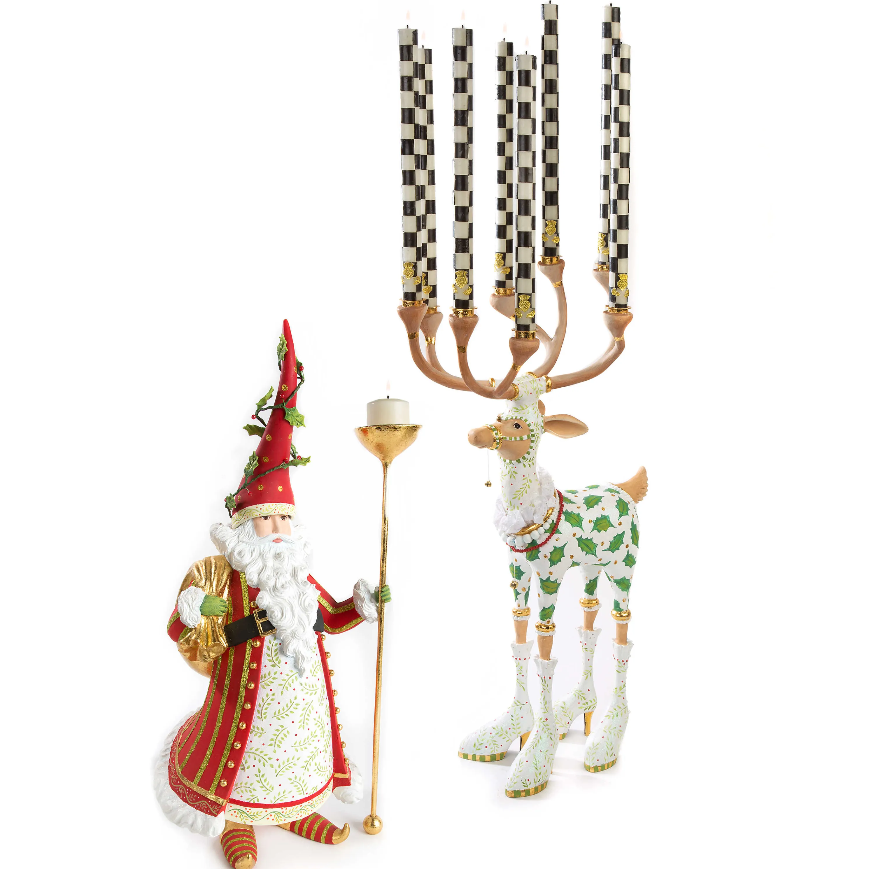 Patience Brewster Dash Away Vixen Reindeer Candelabra