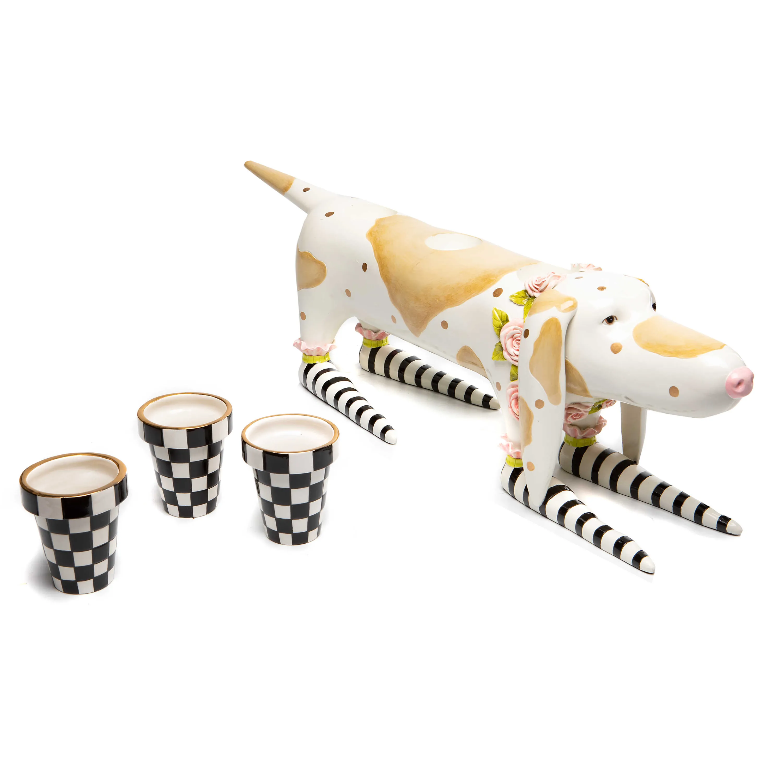 Patience Brewster Rosy Hound Planter