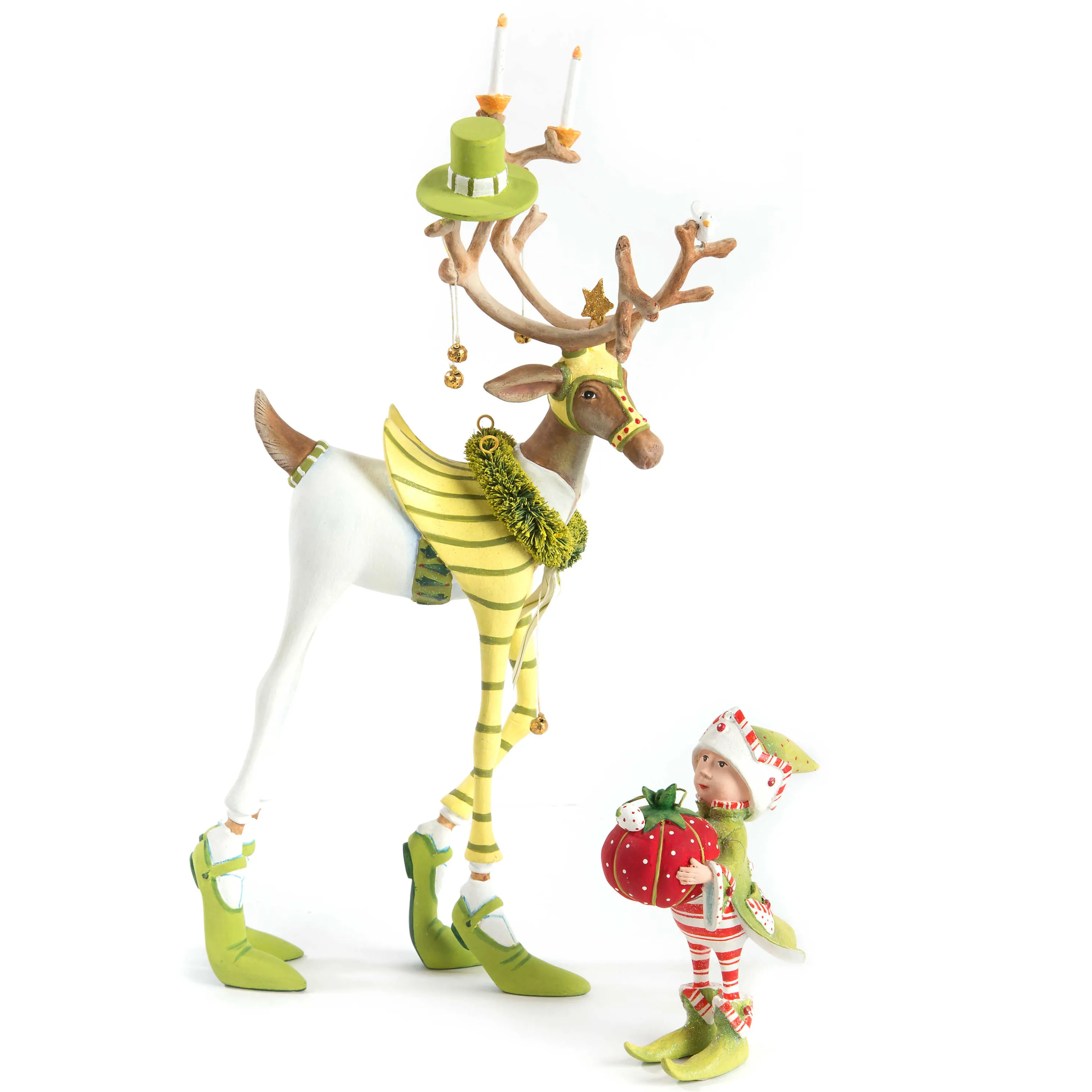 Patience Brewster Dash Away Prancer Reindeer Figure