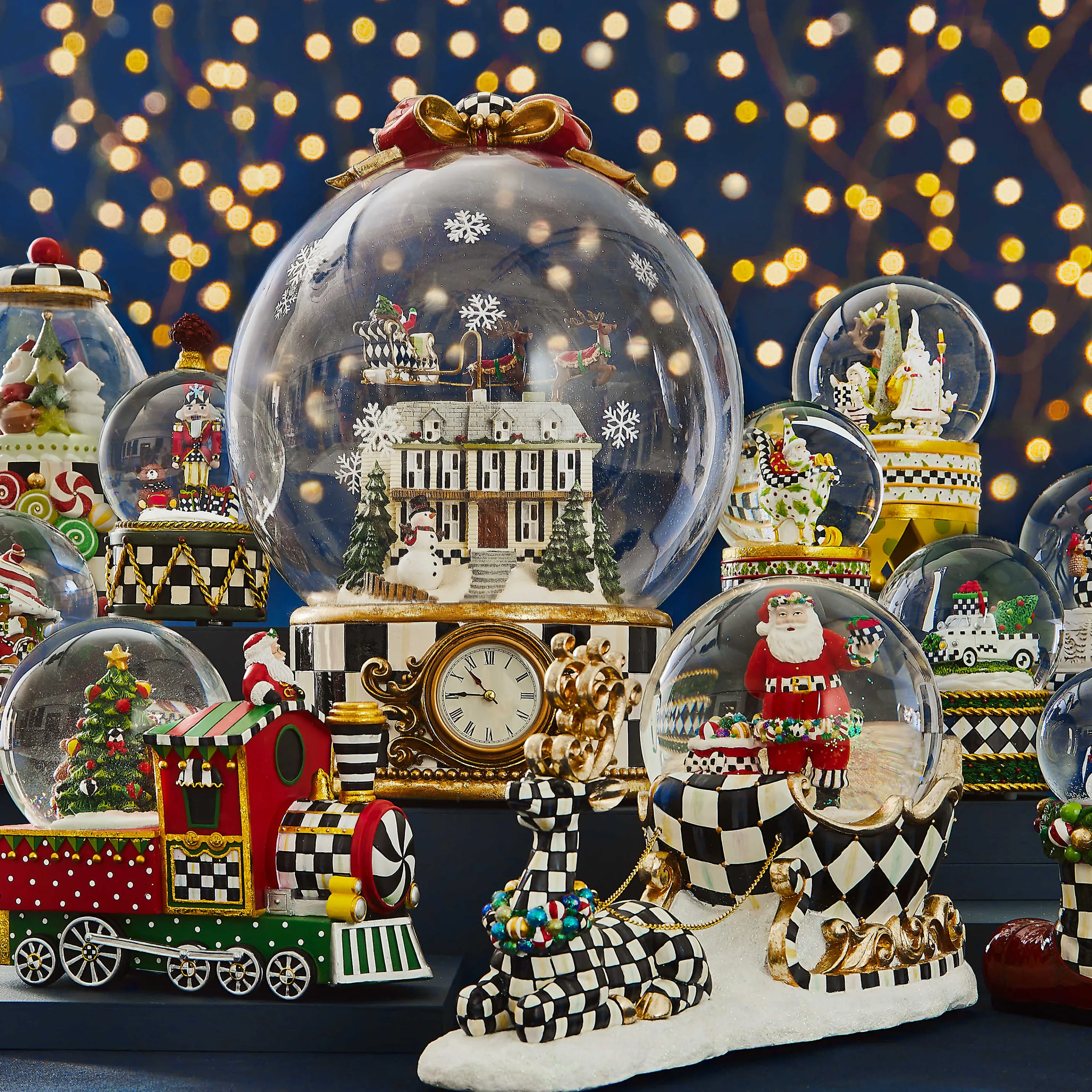 Patience Brewster Dash Away Sleigh Snow Globe