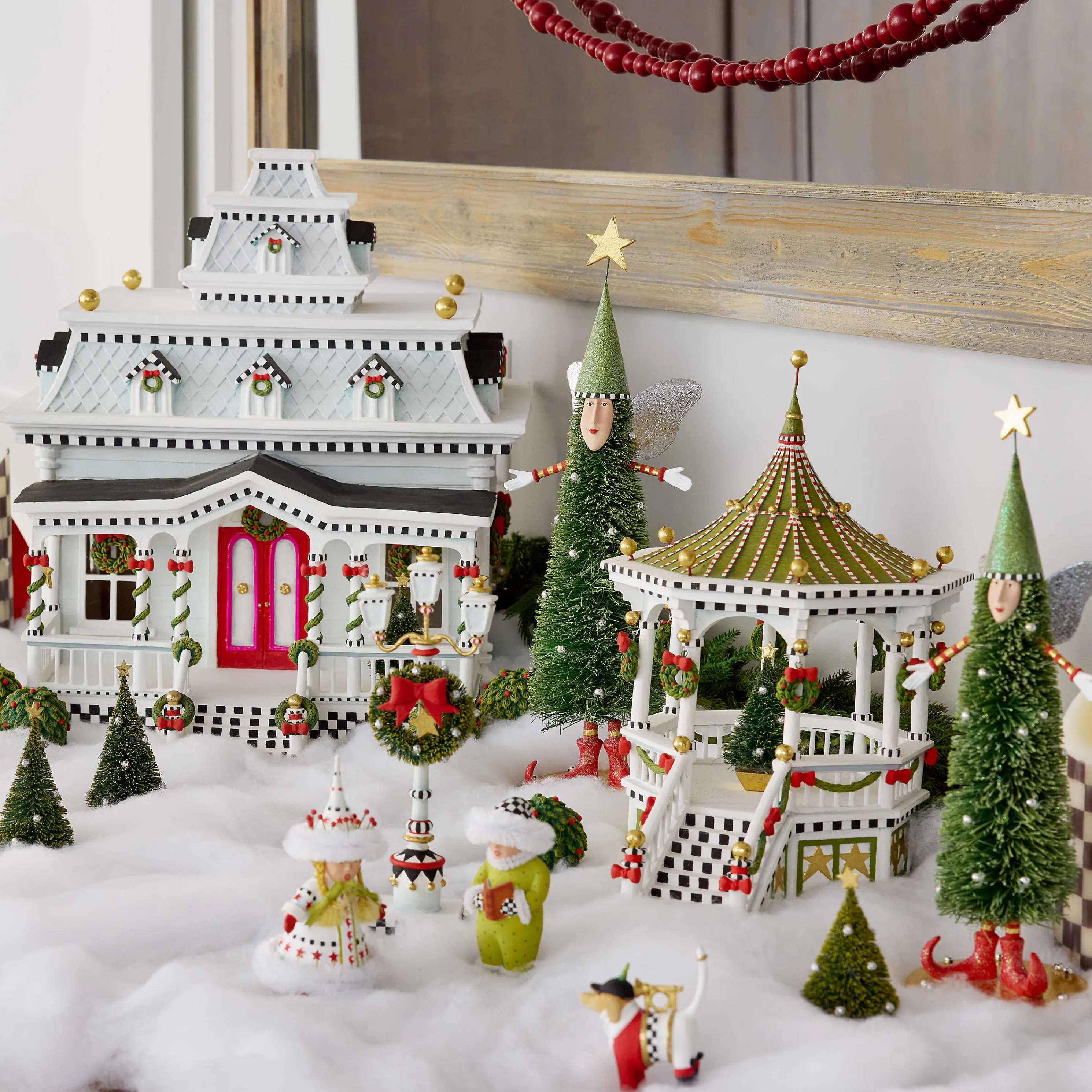 Patience Brewster Sisal Angel Tree Figures - Set Of 2