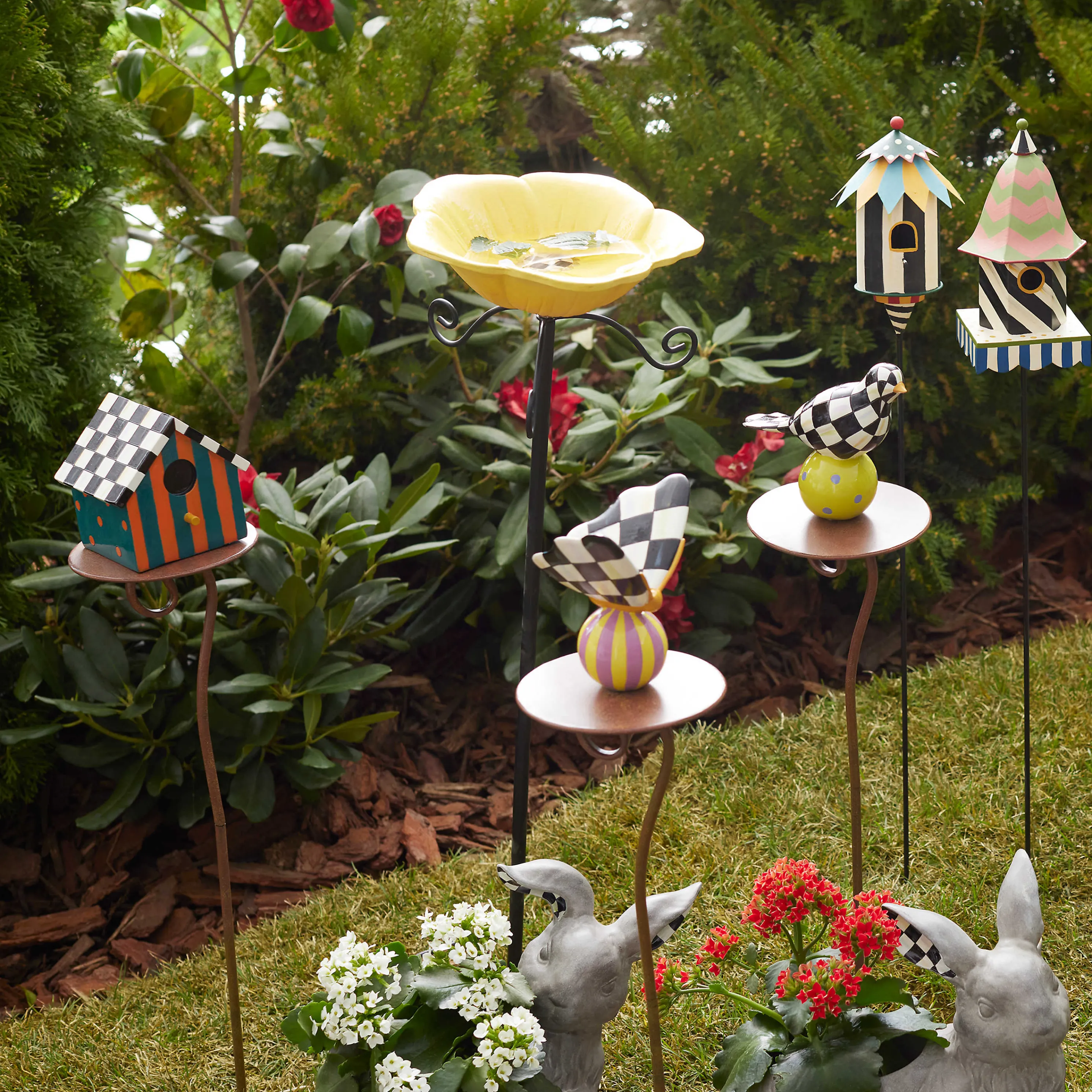 Persephone Birdhouse Garden Stake