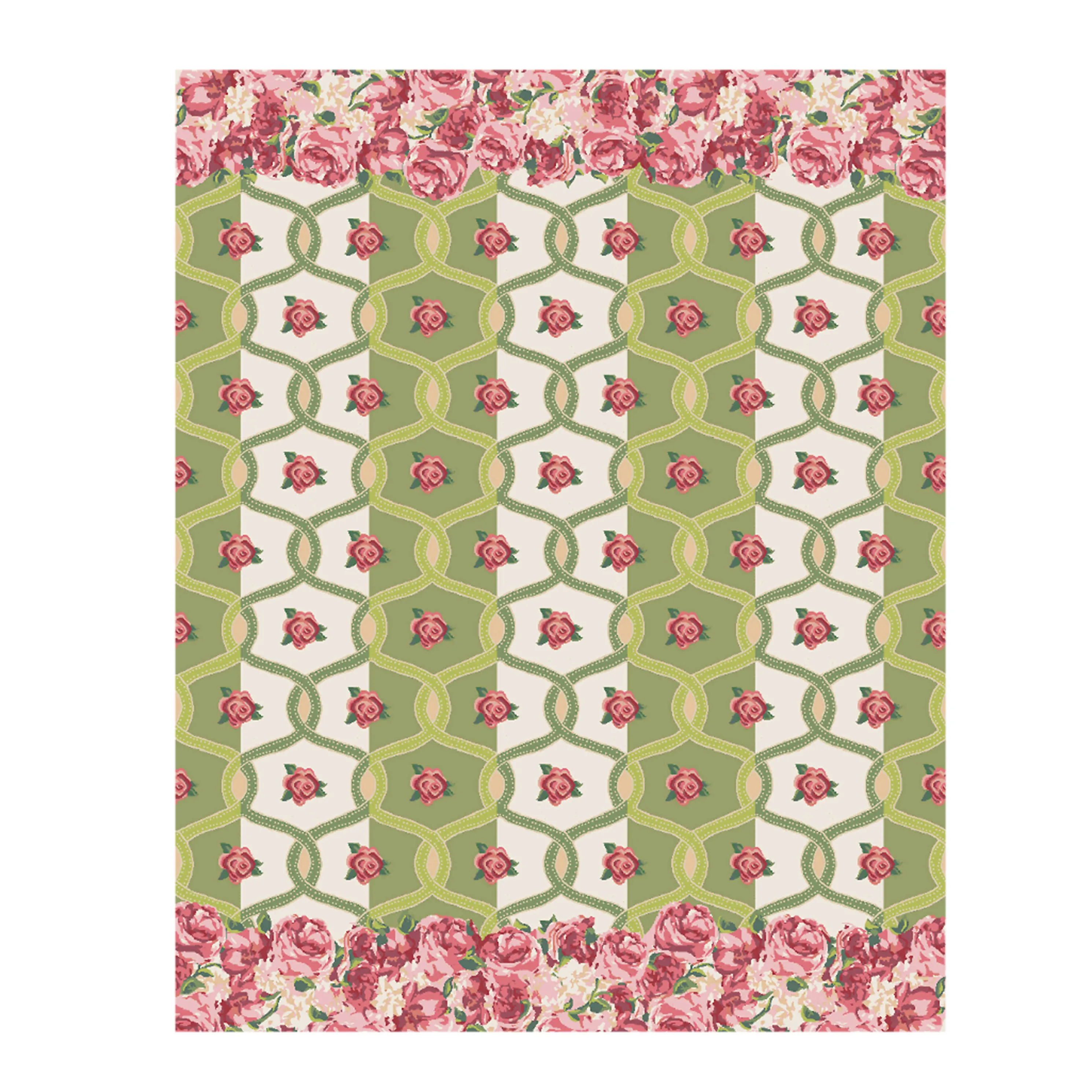 Really Rosy Rug - 8' X 10'