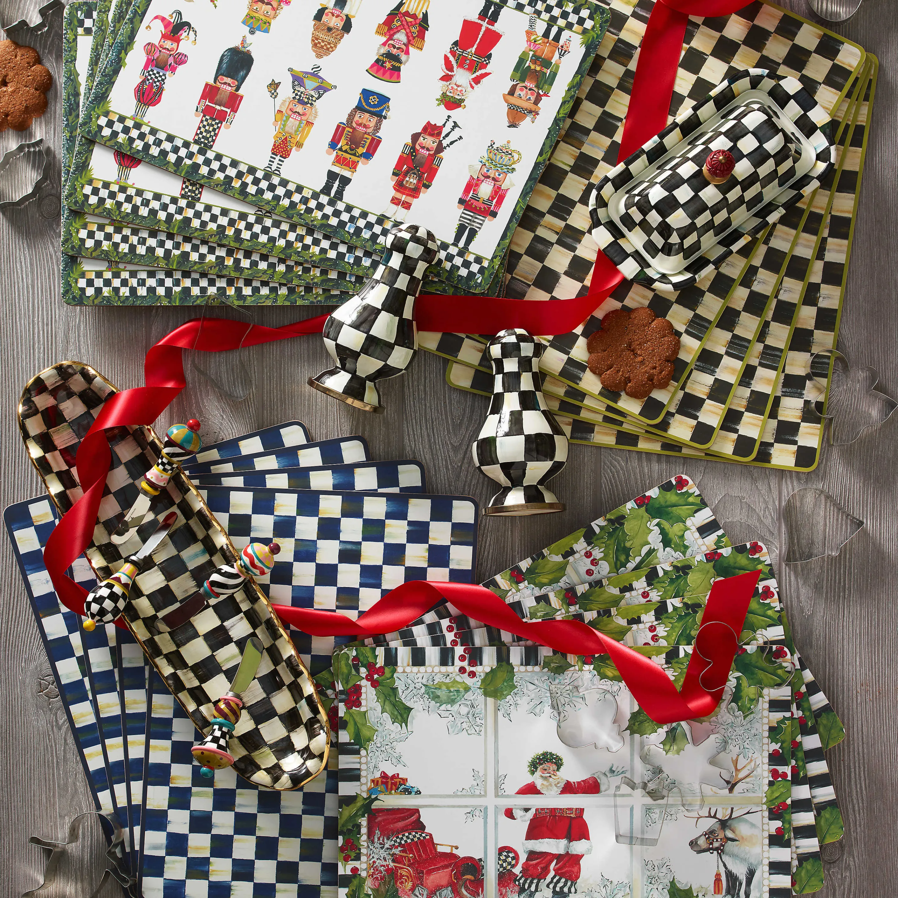 Royal Check Cork Back Placemats - Set Of 4