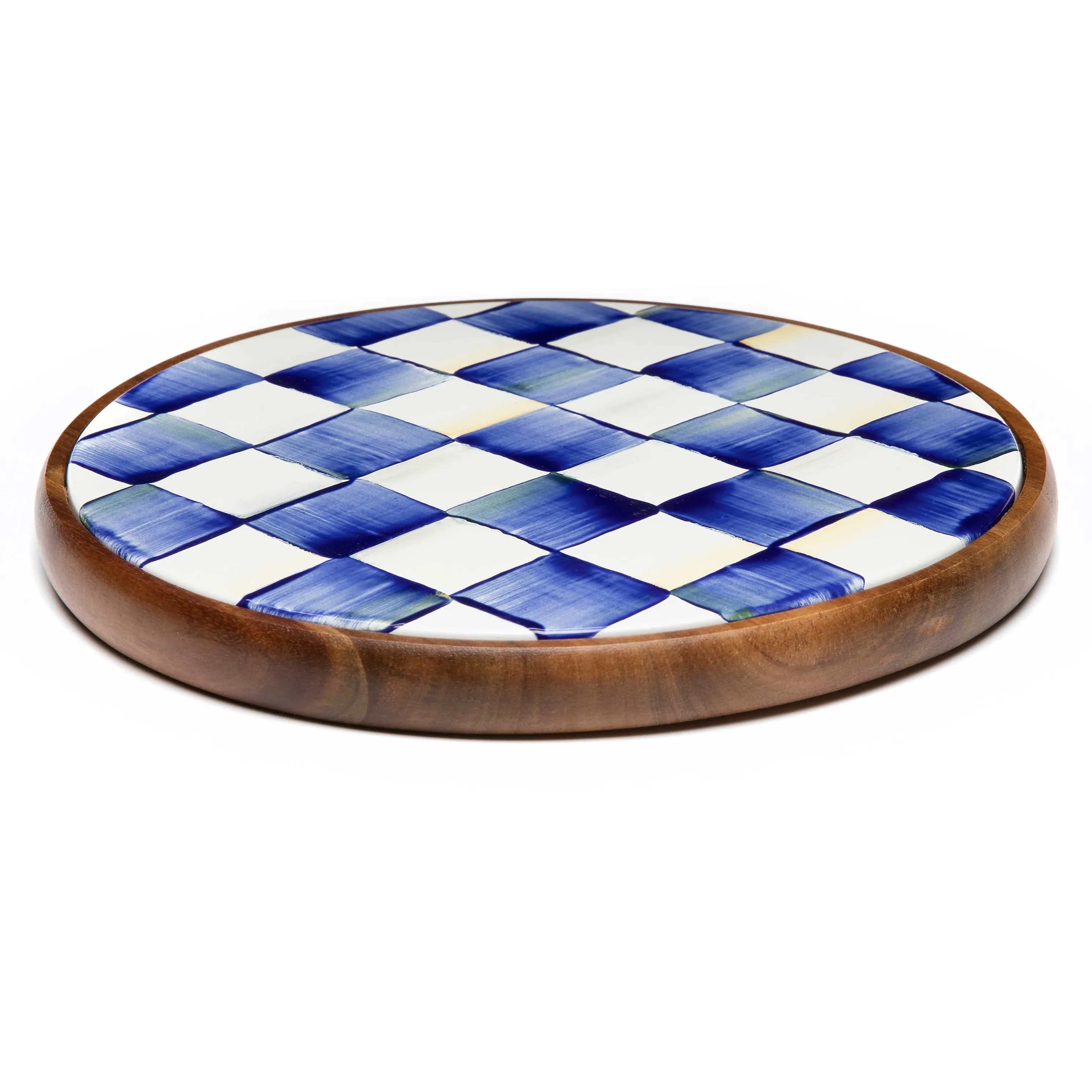 Royal Check Enamel Trivet - Large