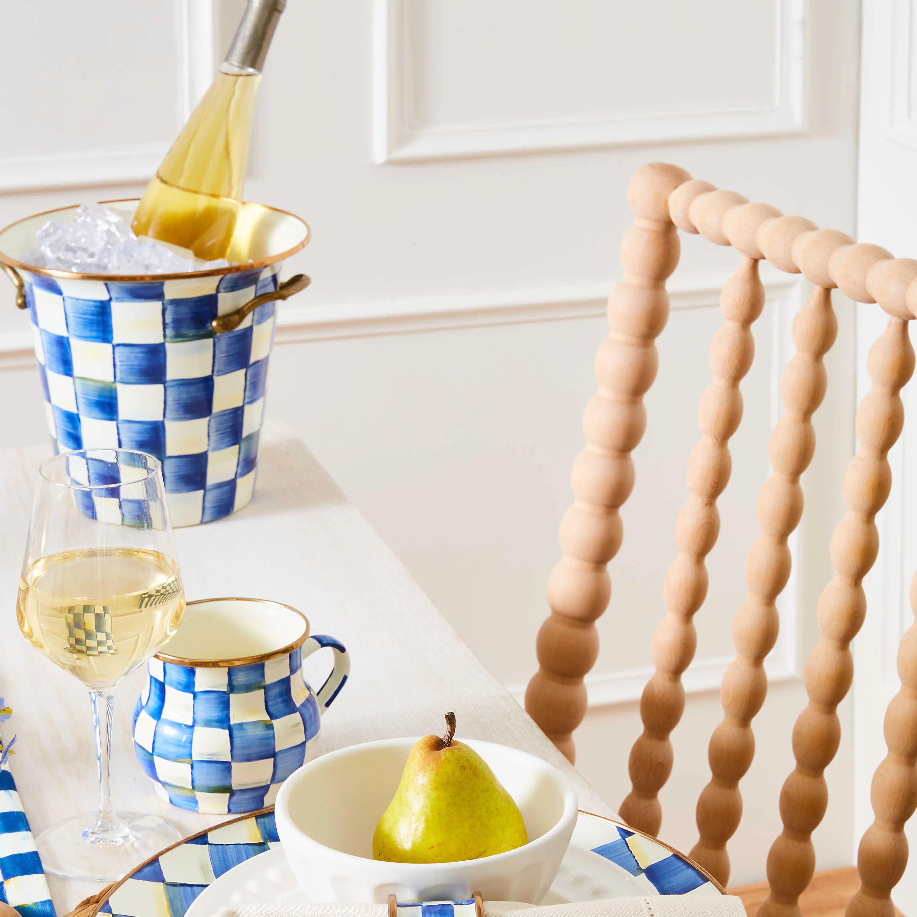 Royal Check Enamel Wine Cooler