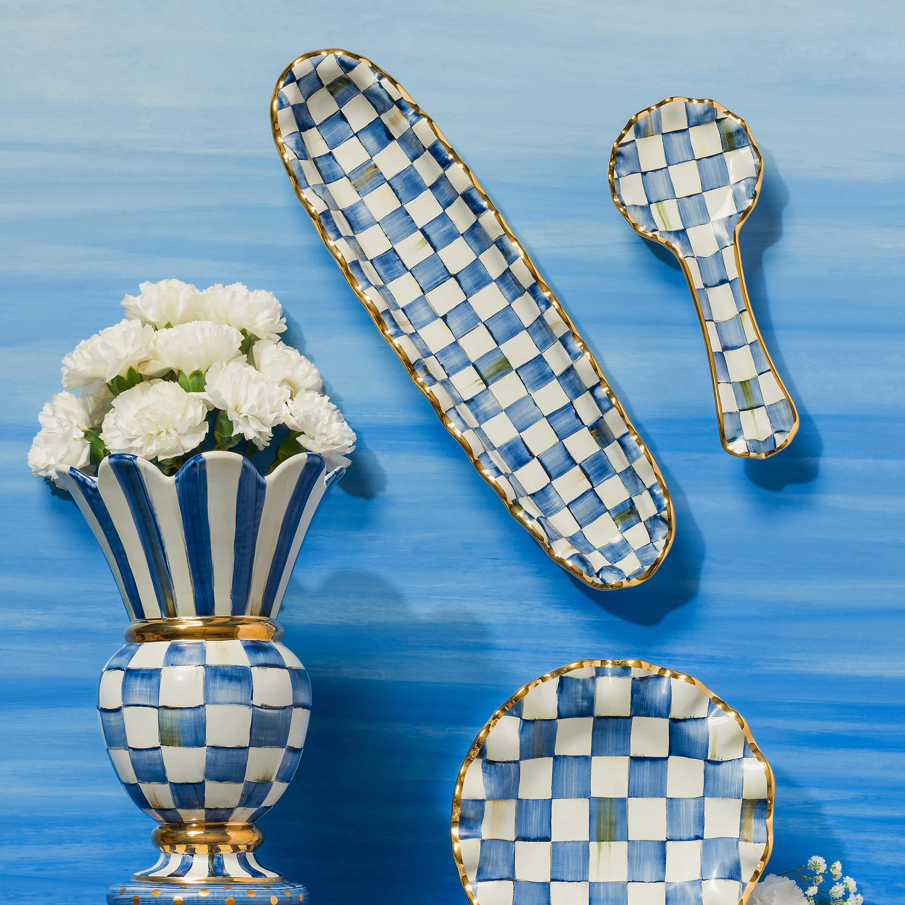 Royal Check Hors D'Oeuvre Tray