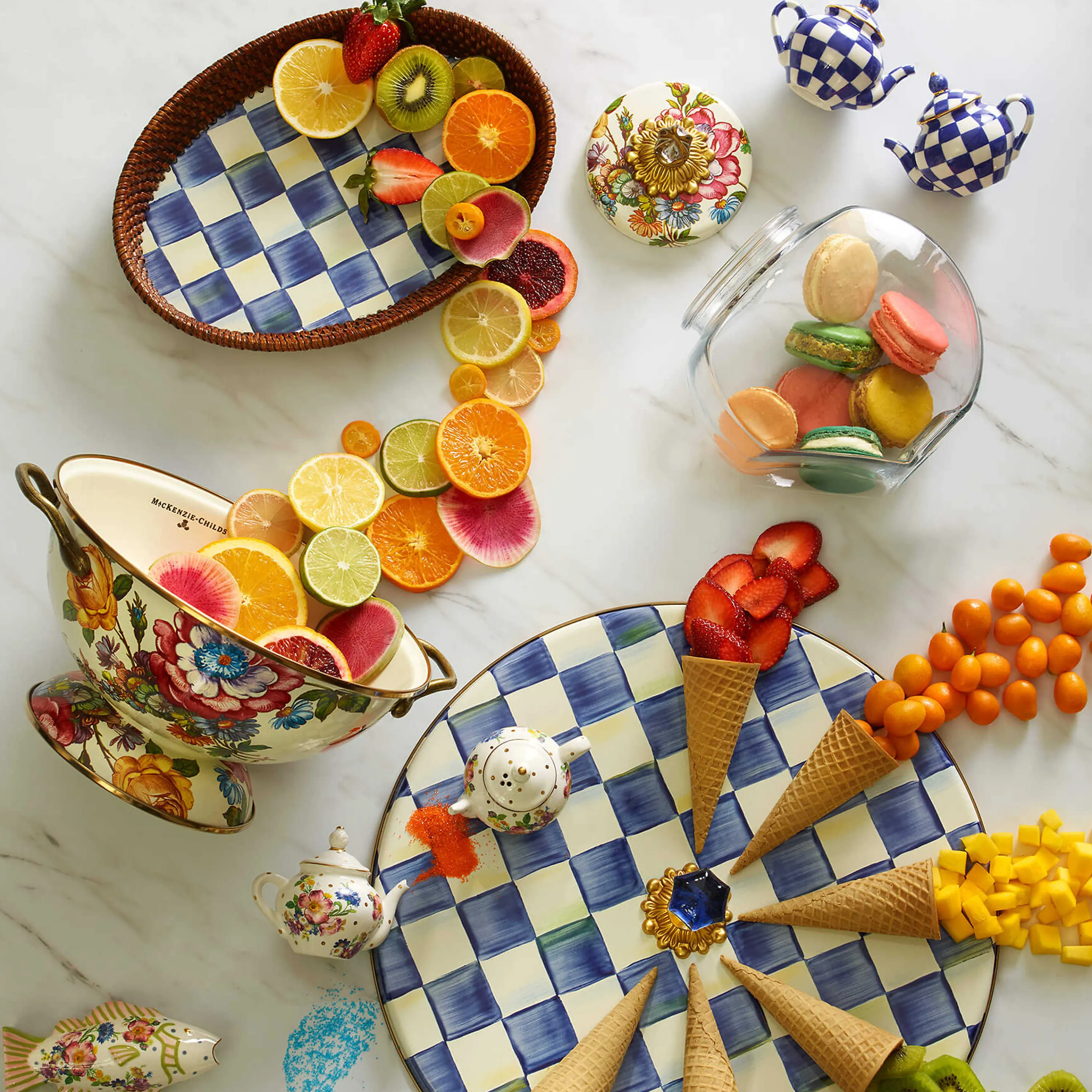 Royal Check Teapot Salt & Pepper Set