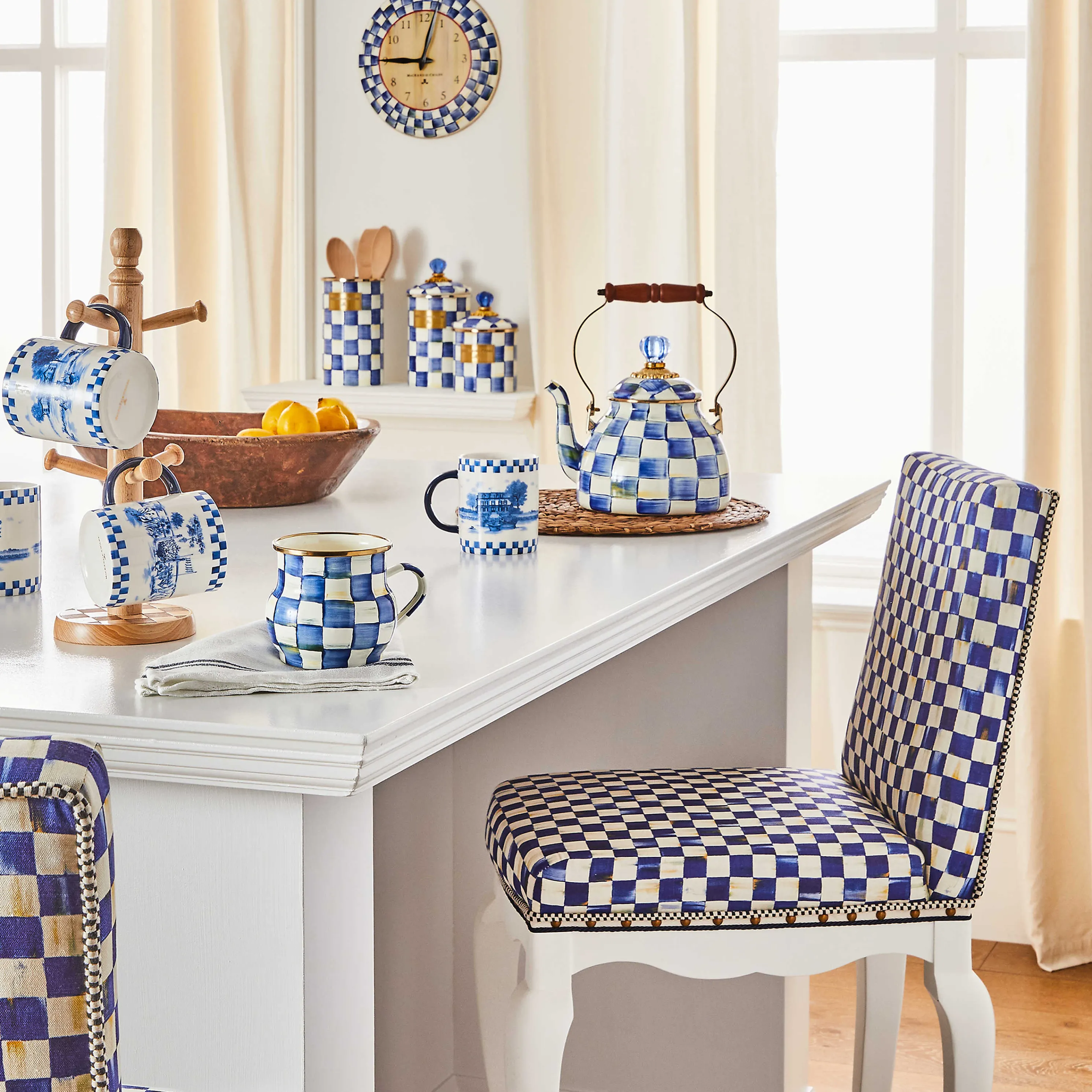 Royal Toile Mugs - Set Of 4