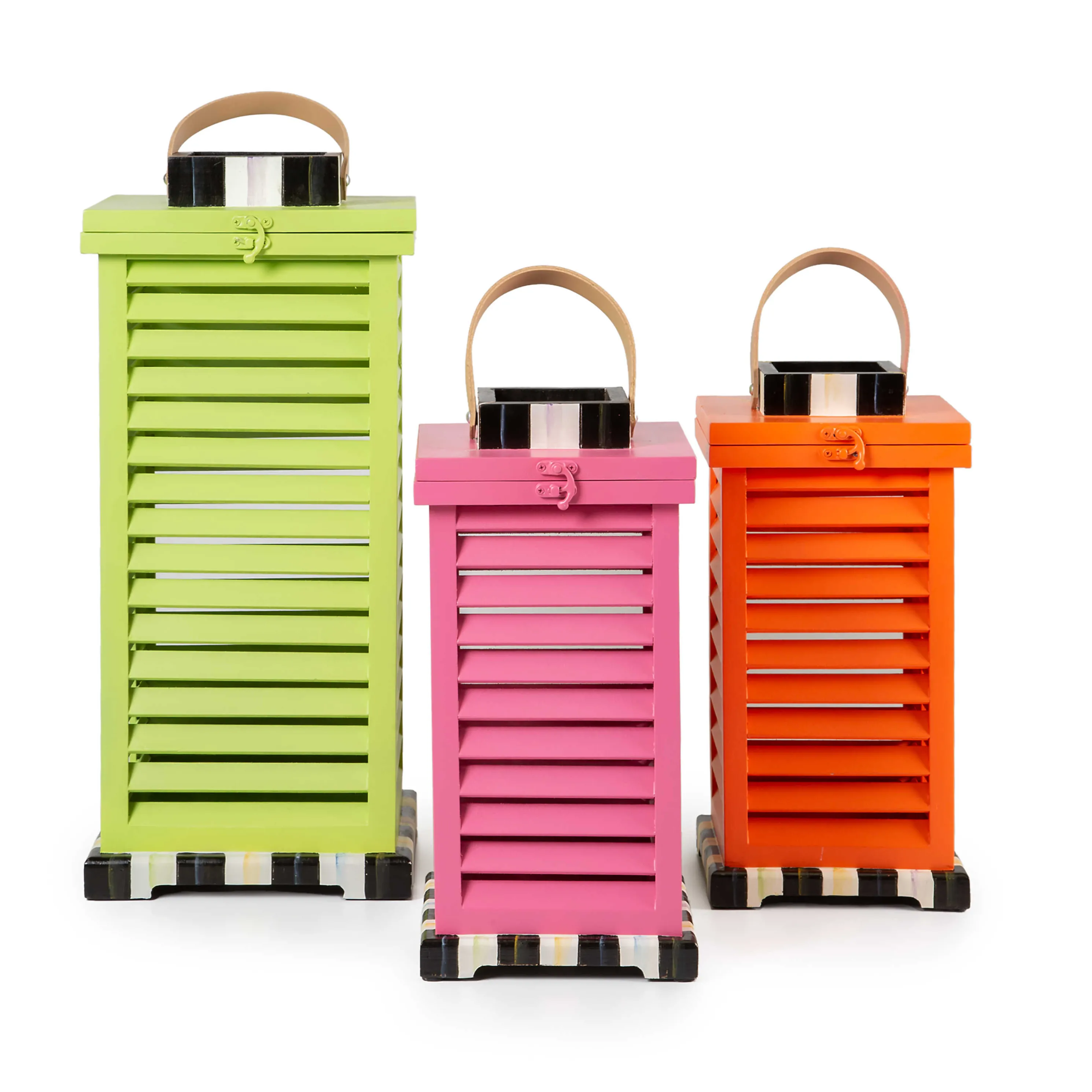Small Shutter Lantern - Pink