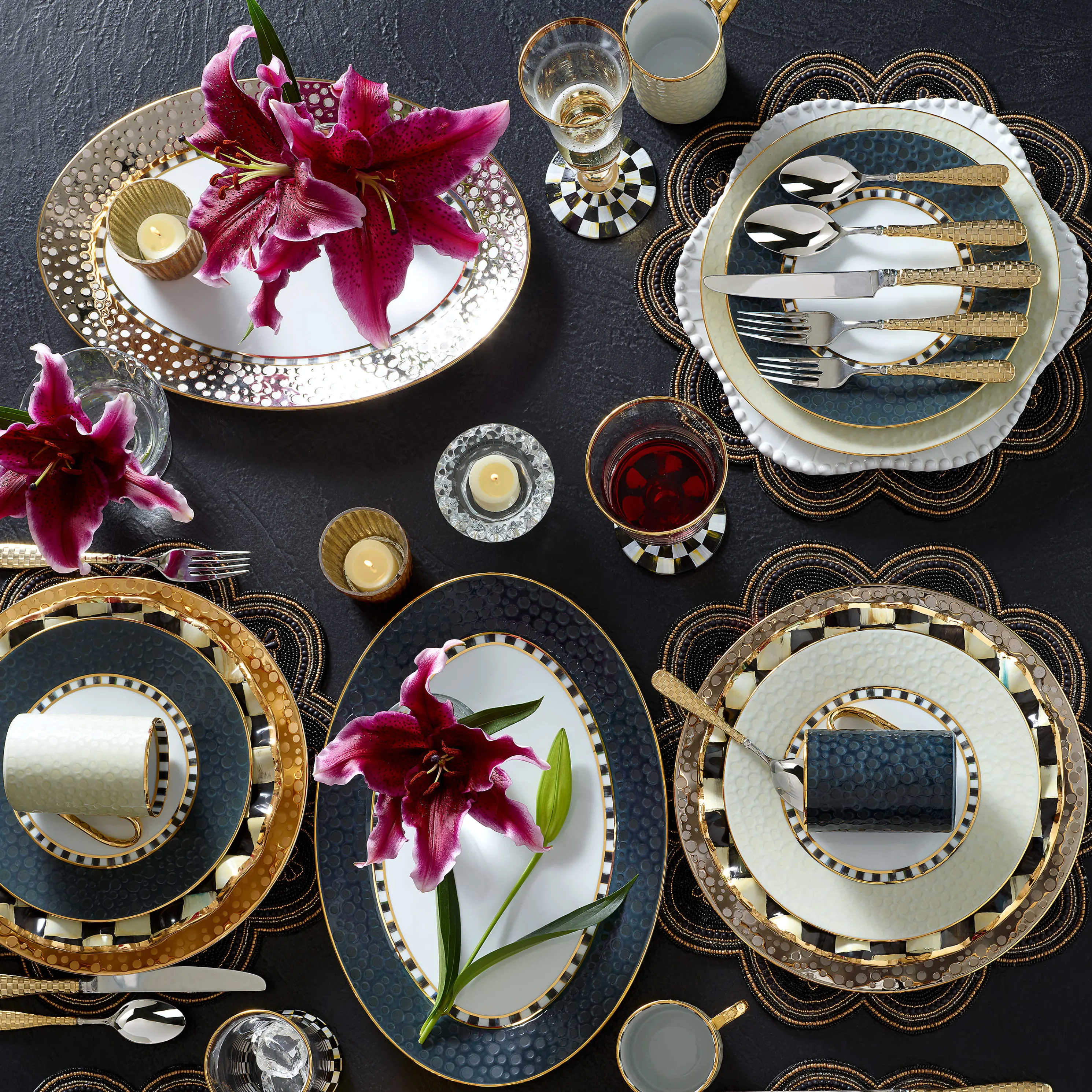 Soho Serving Platter - Platinum