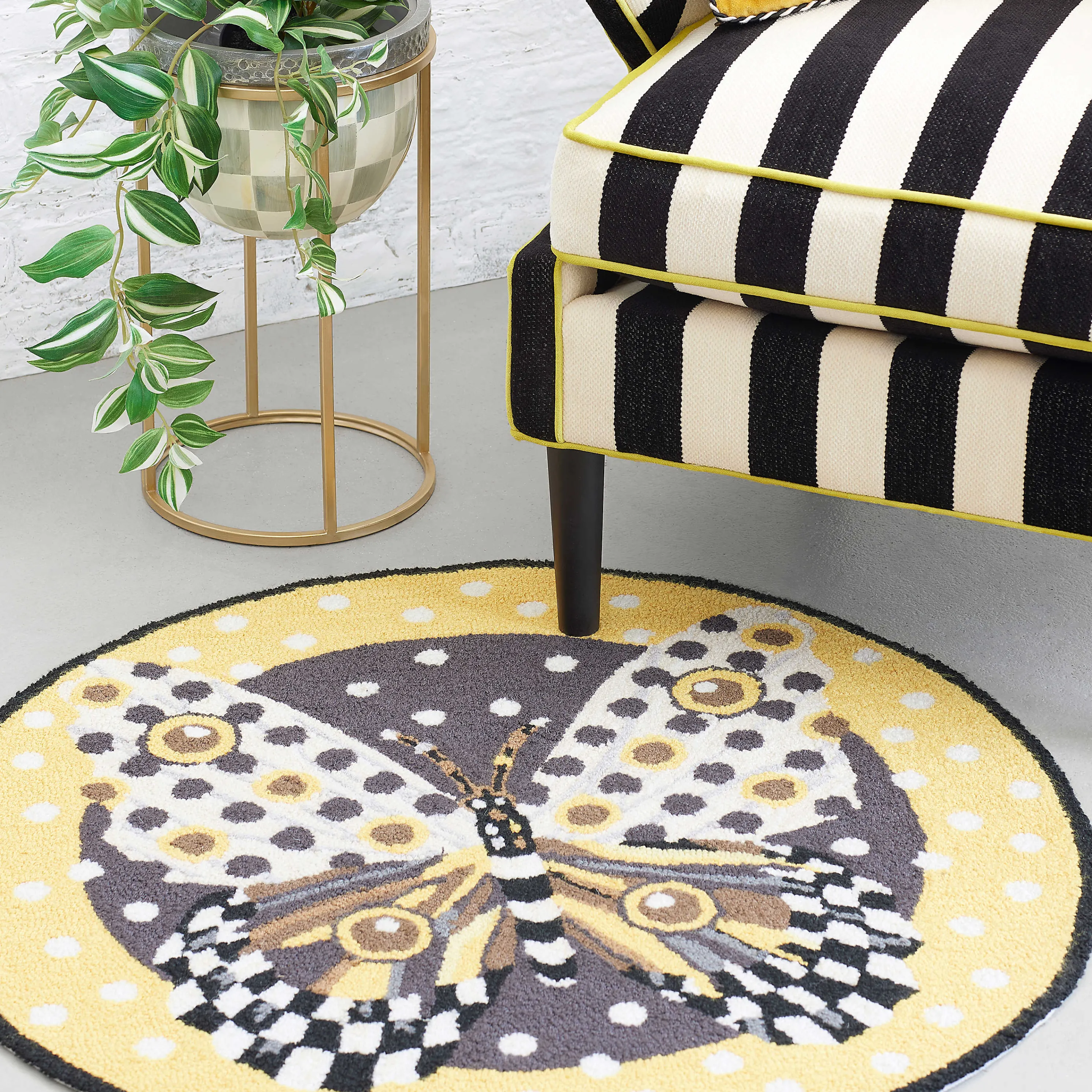 Spot On Butterfly Rug - 3' Round