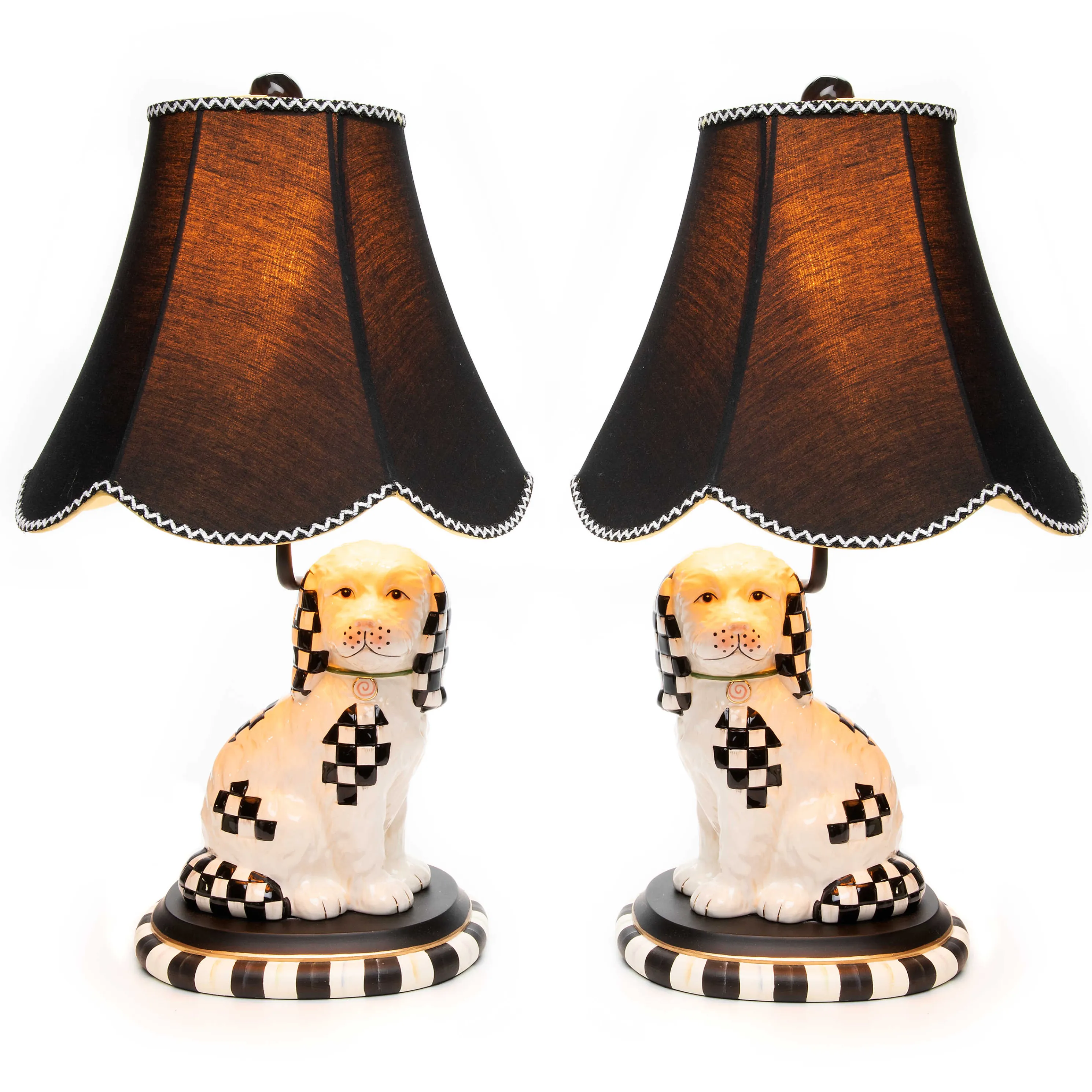 Staffordshire Dog Lamps - Set Of 2