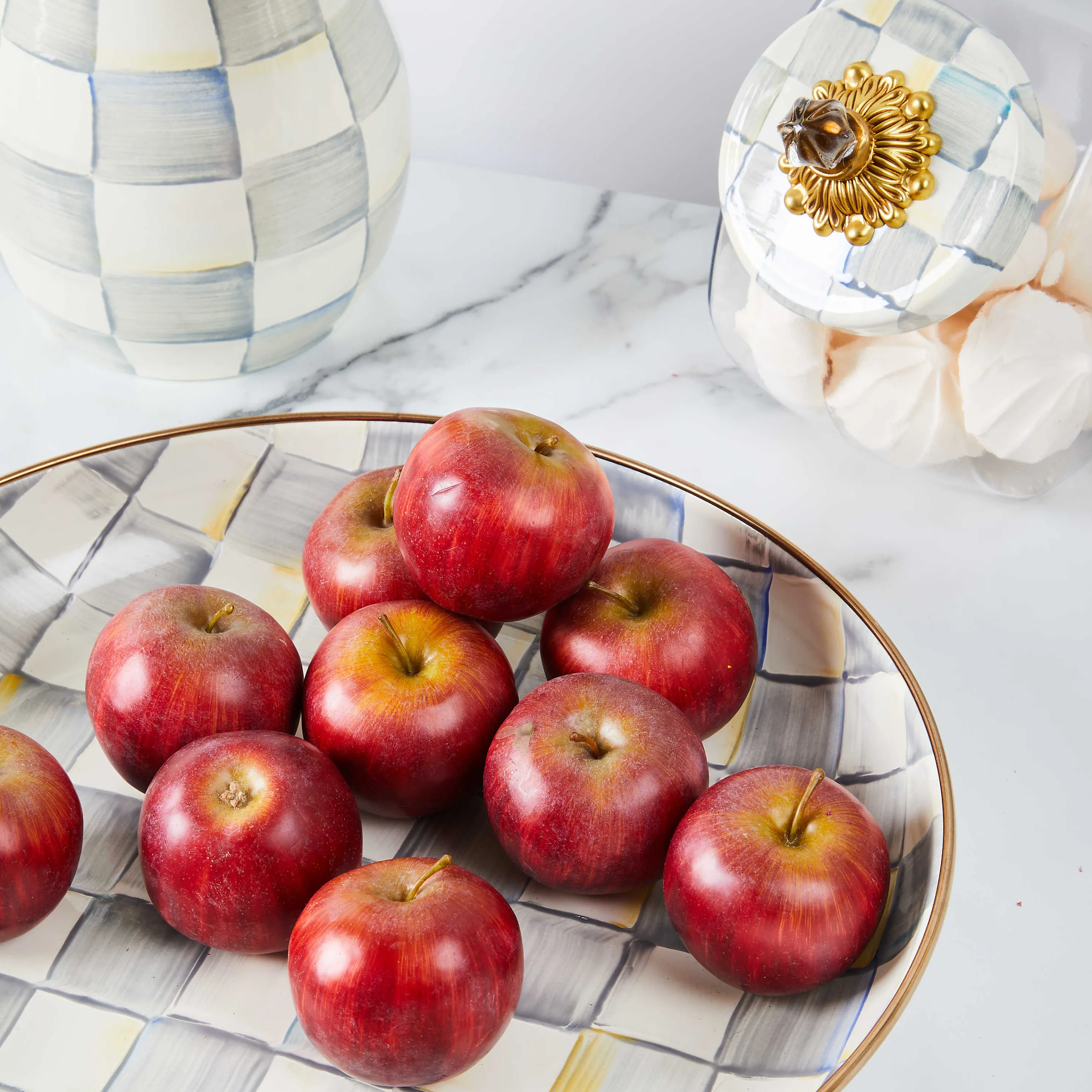 Sterling Check Enamel Abundant Bowl
