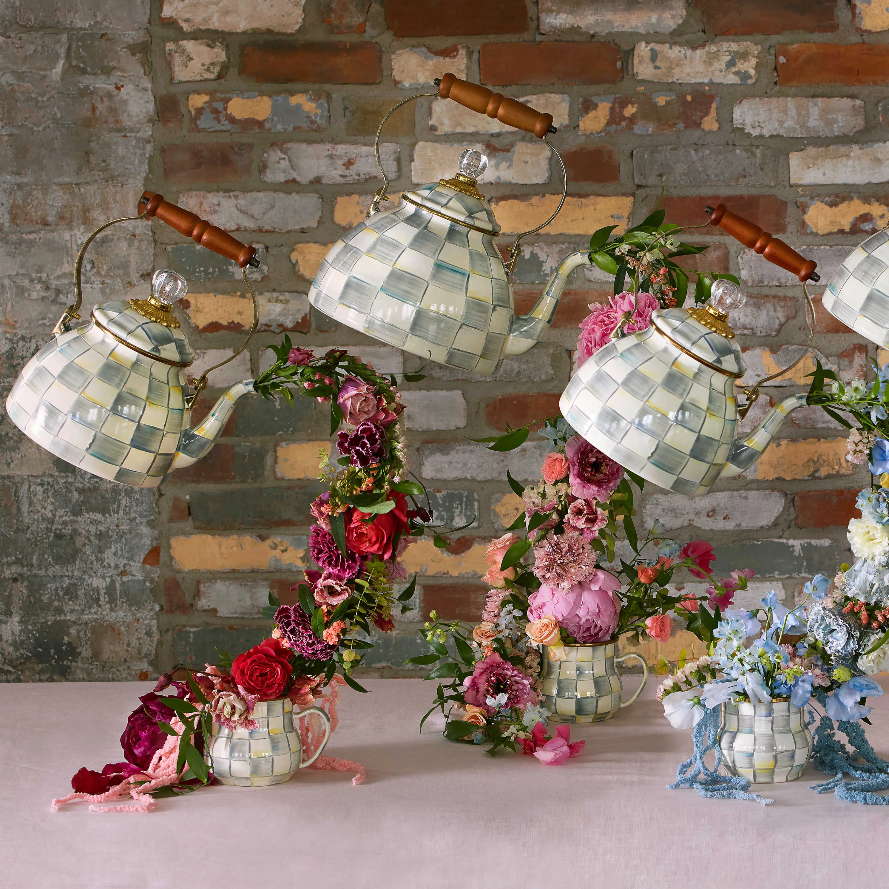 Sterling Check Enamel Mug