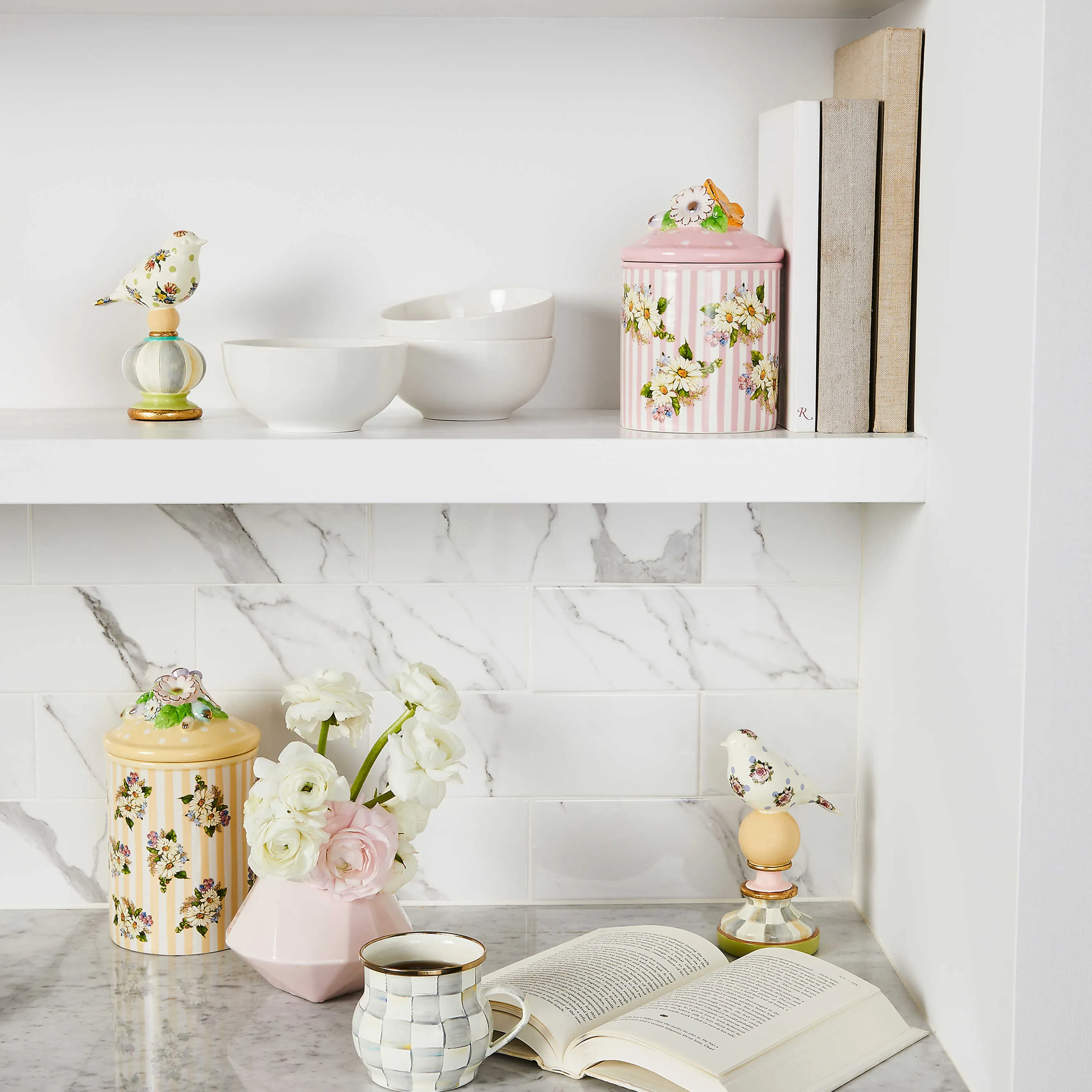 Sterling Check Enamel Mug