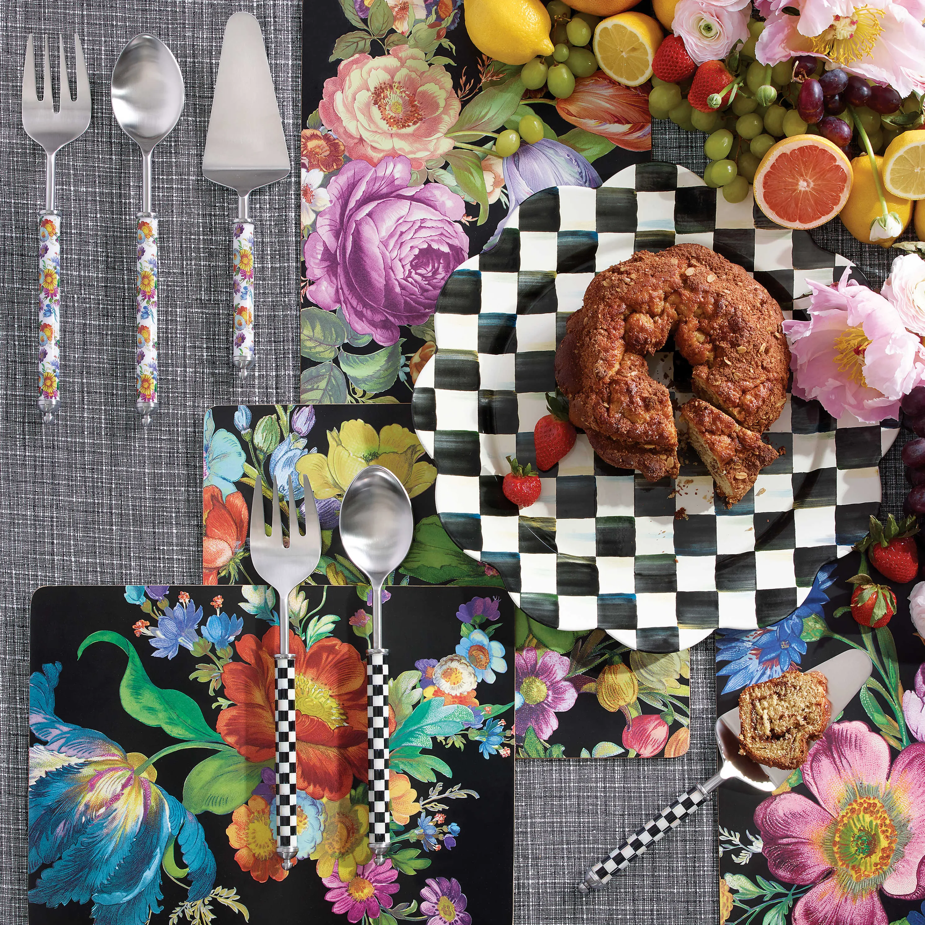 Supper Club Pie Server - Courtly Check