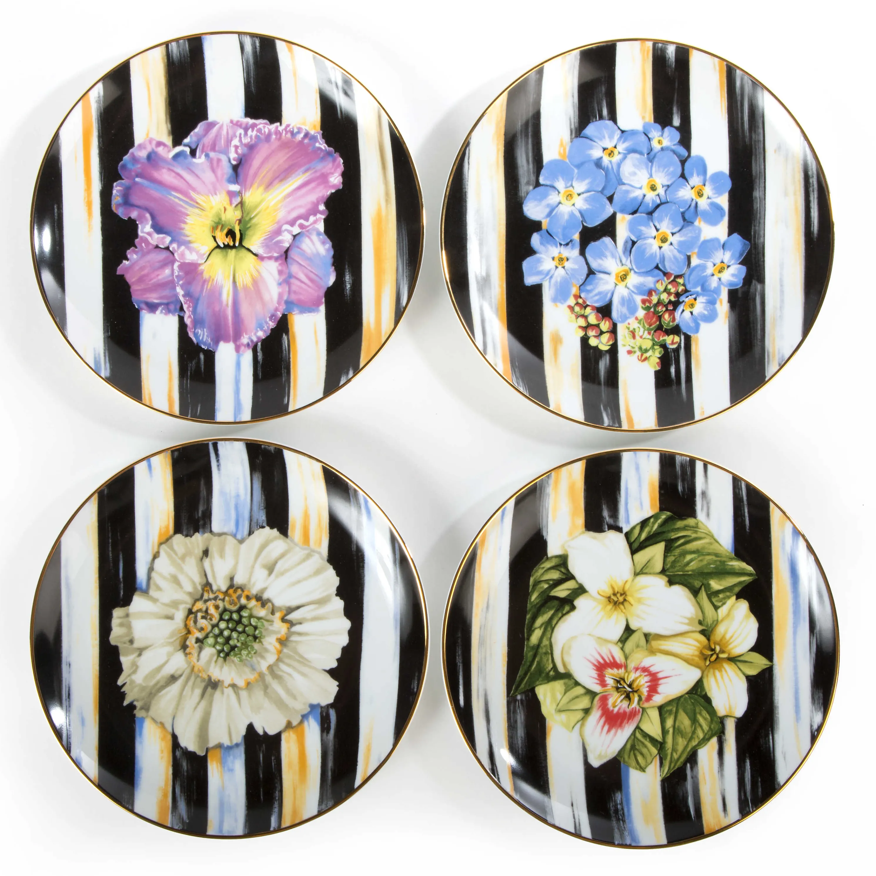 Thistle & Bee Salad Plate - Forget-Me-Not