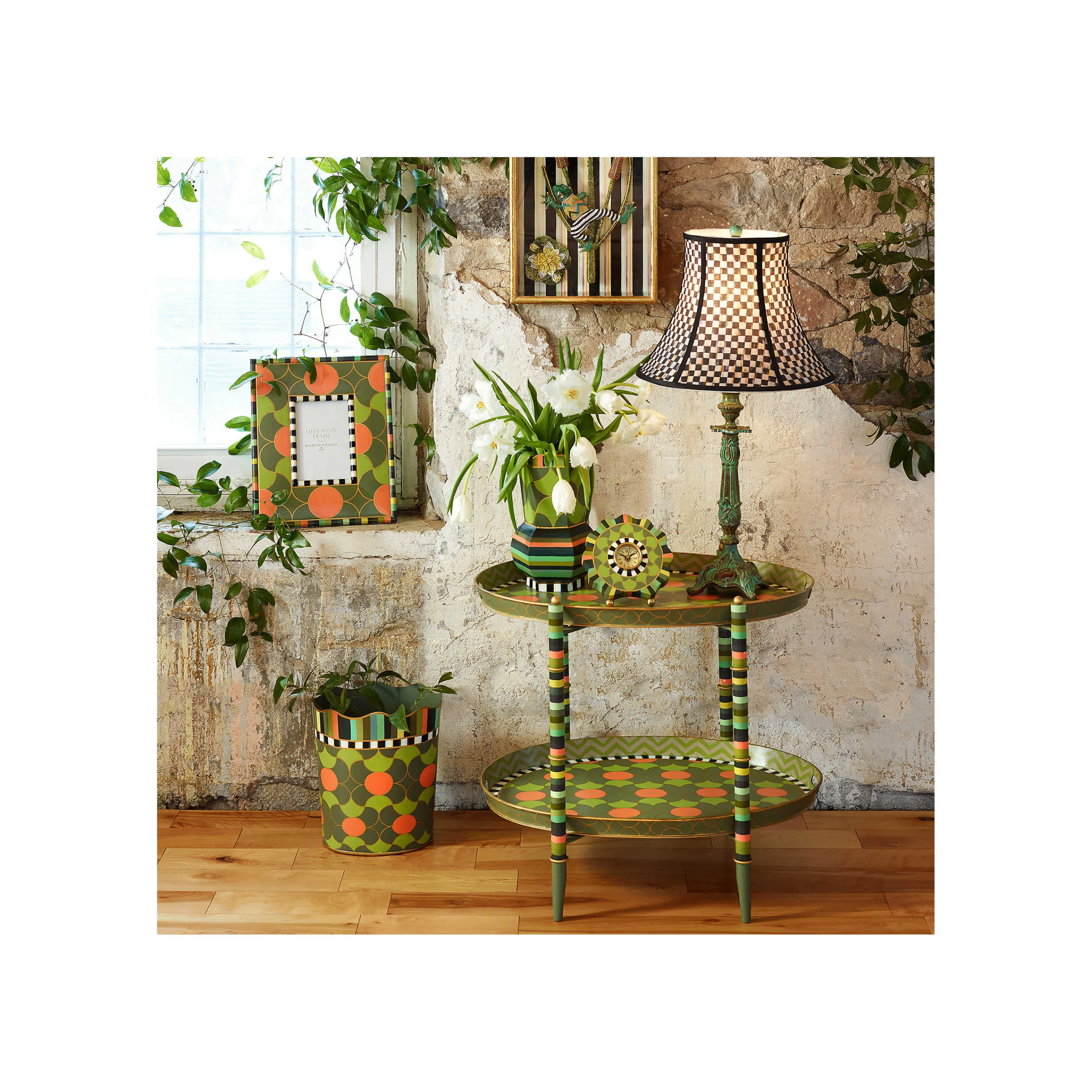 Verdigris Table Lamp
