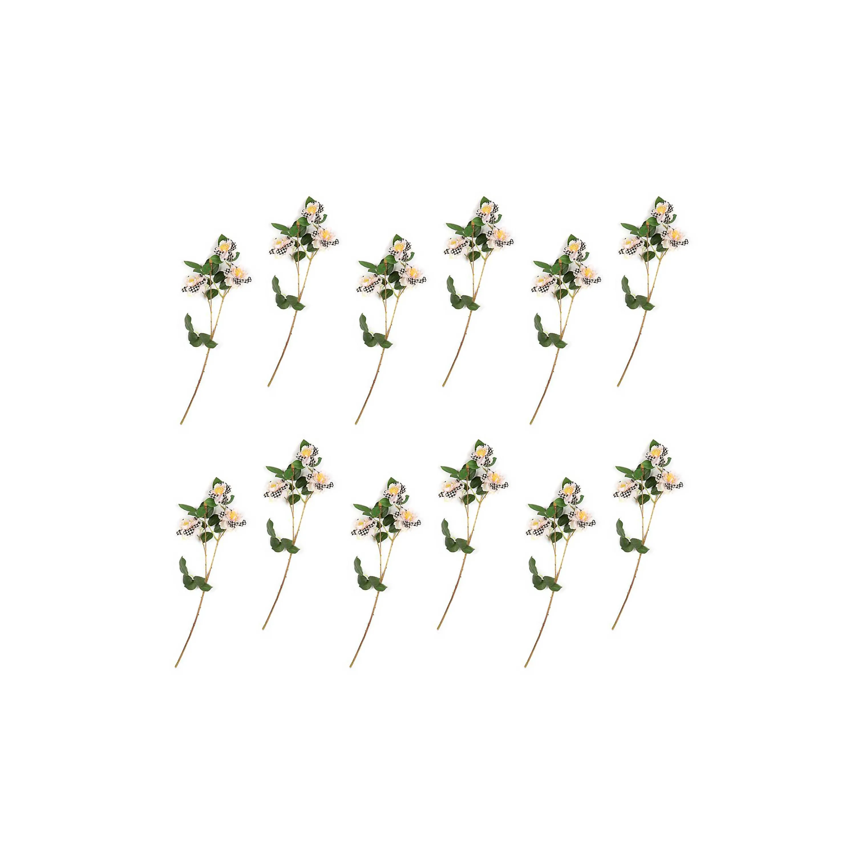 Wild Rose Spray Bouquet - Blush - Set Of 12