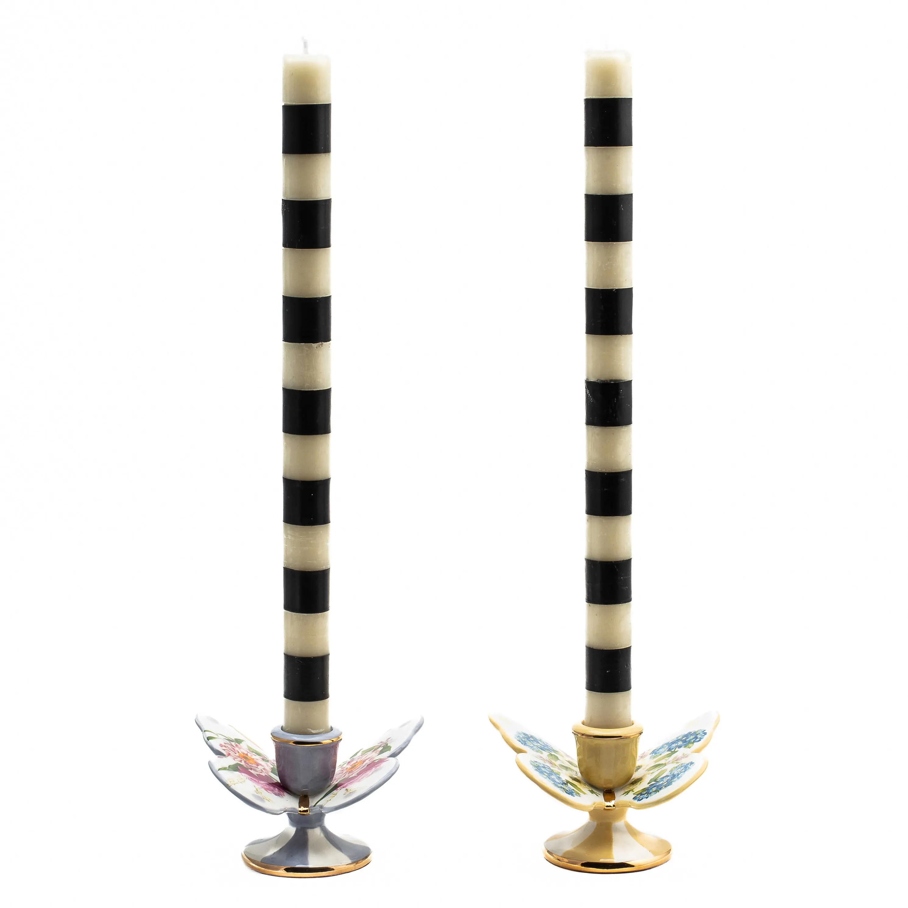 Wildflowers Butterfly Candle Holders - Set Of 2
