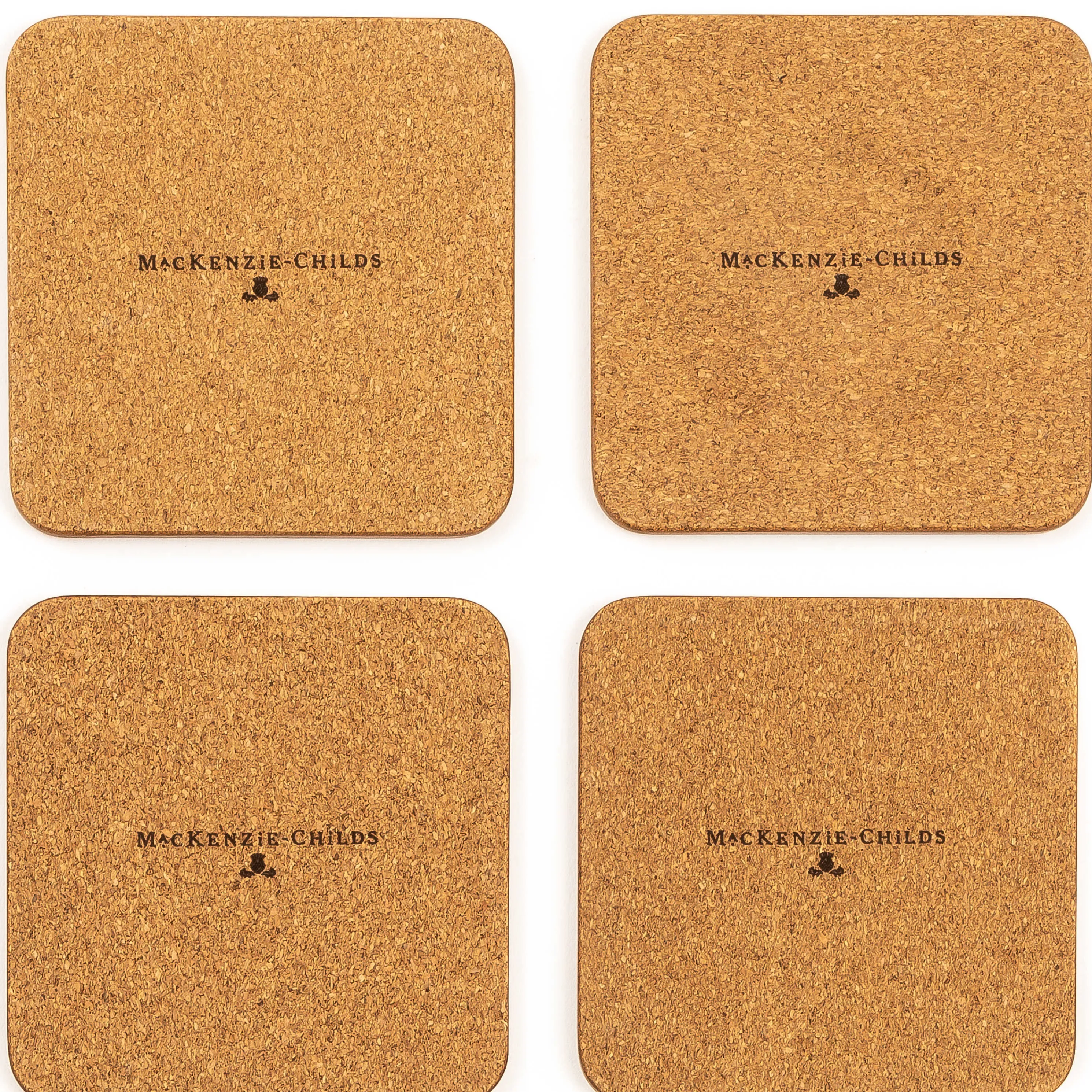 Wildflowers Cork Back Coasters - Set Of 4