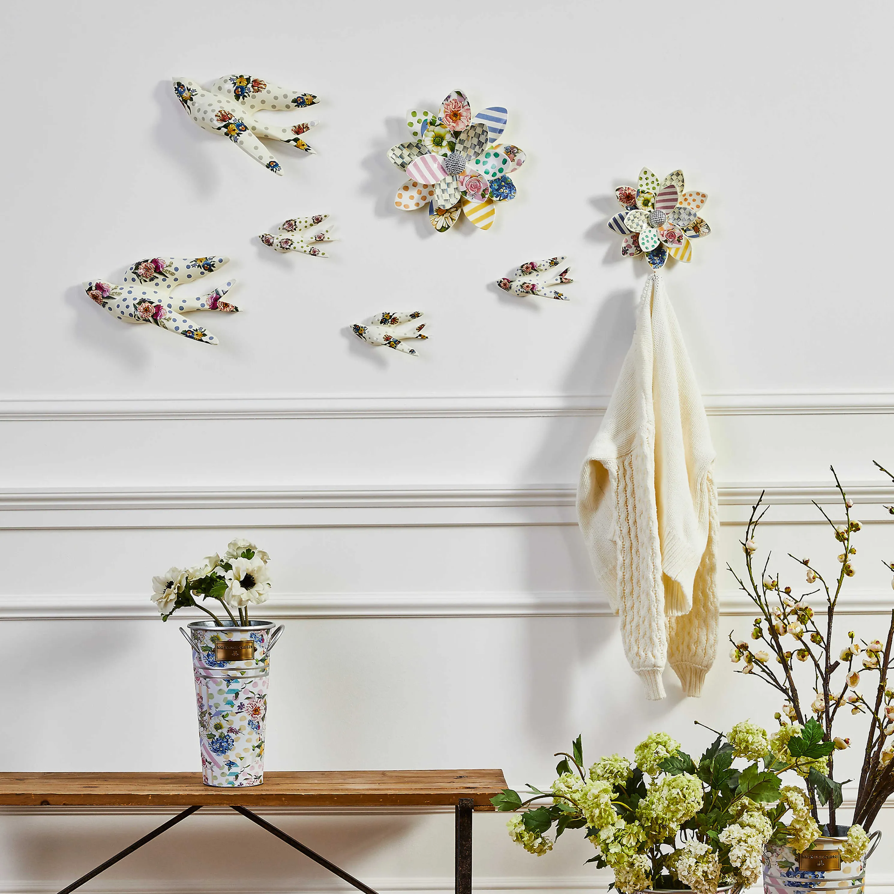 Wildflowers Swallowtail Trio Wall Decor